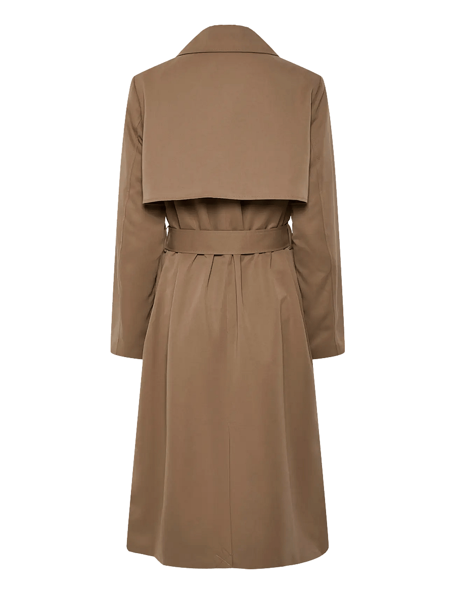Pieces - PCSCARLETT LS TRENCHCOAT NOOS BC - trenchs - brown lentil - 2