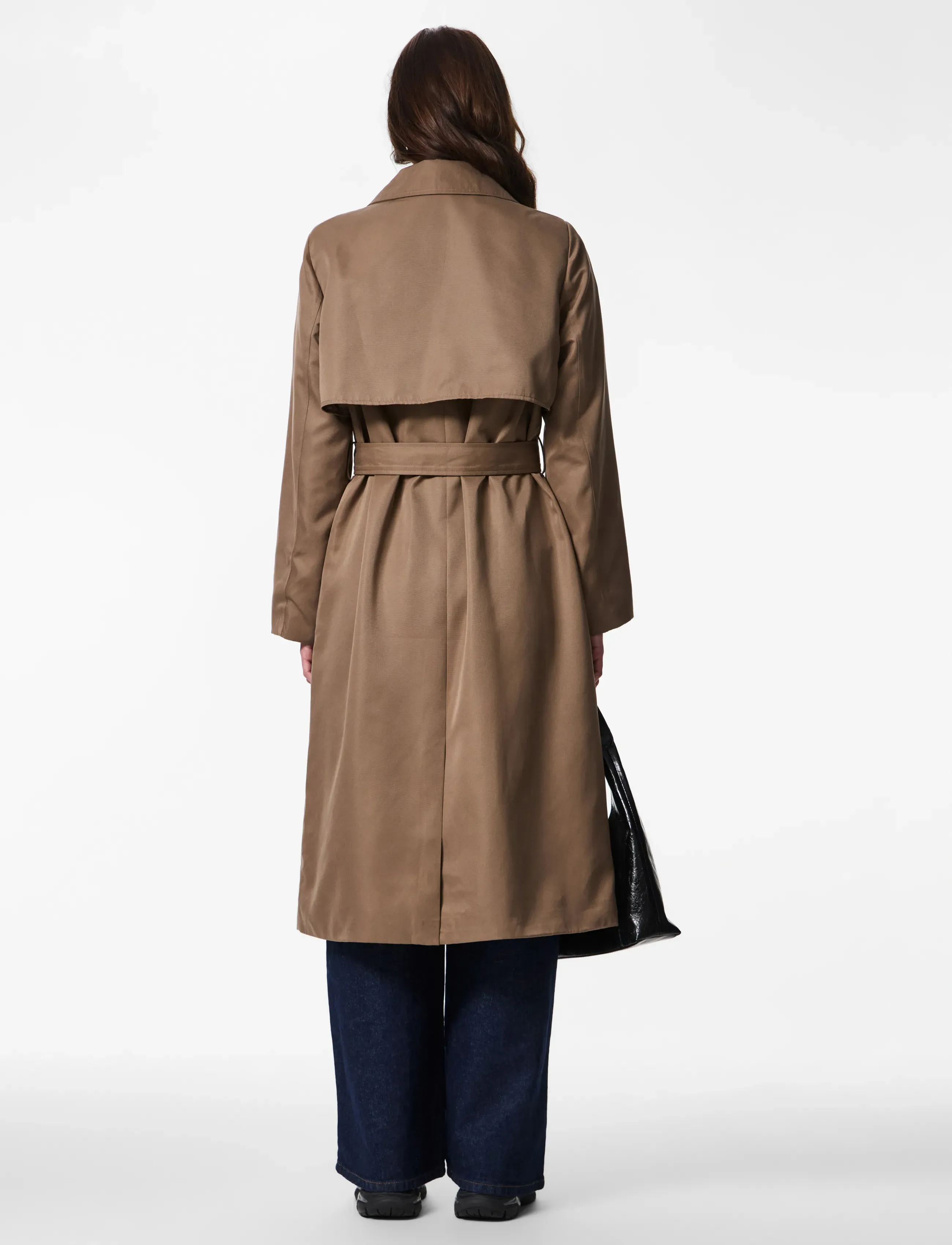 Pieces - PCSCARLETT LS TRENCHCOAT NOOS BC - trenchcoats - brown lentil - 3