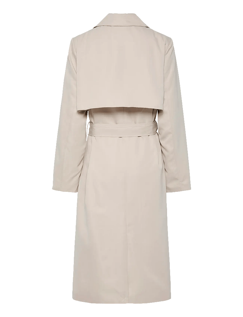 Pieces - PCSCARLETT LS TRENCHCOAT NOOS BC - trenchs - silver gray - 2