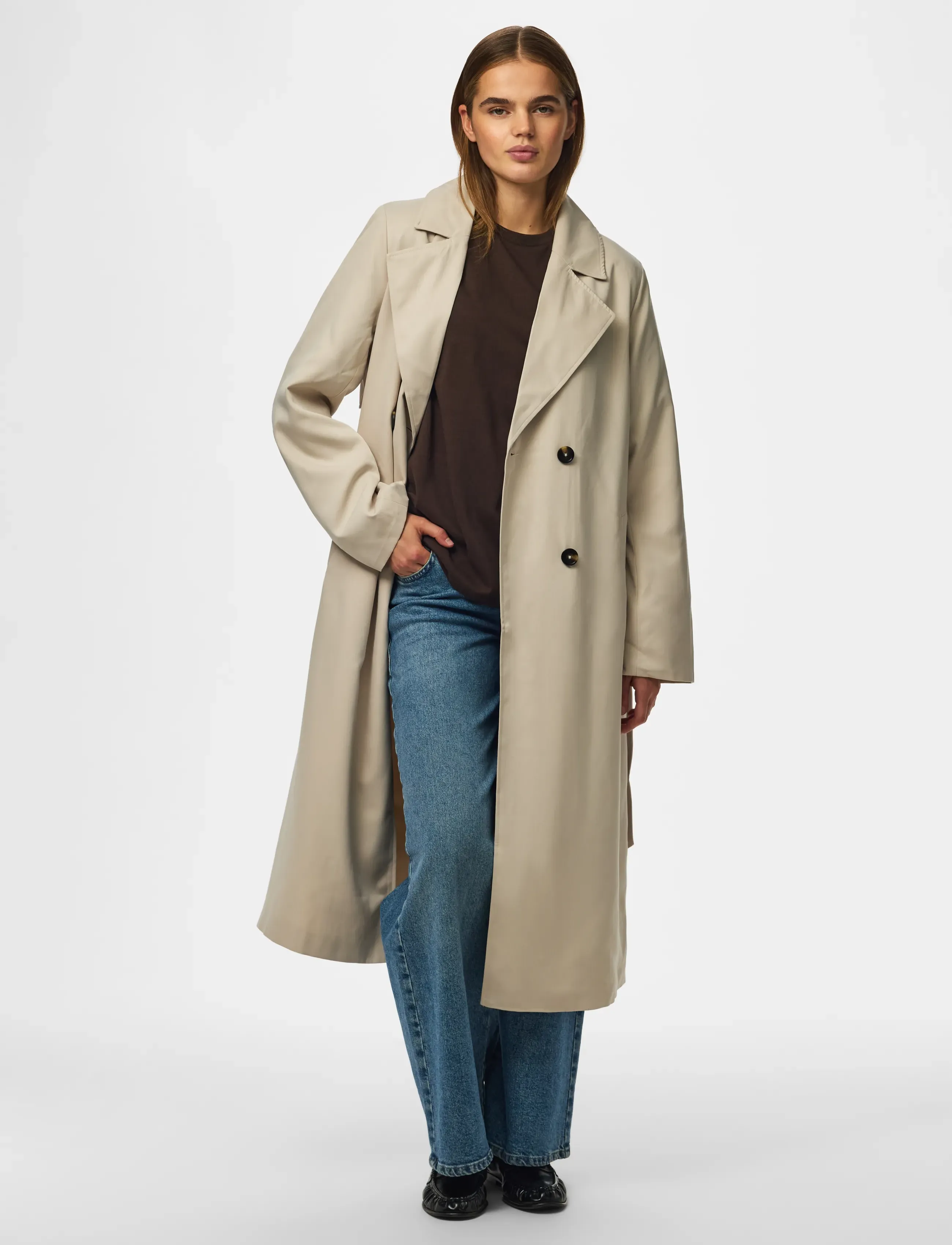 PIECES Pcscarlett LS trenchcoat trenchcoats dam – bild 8