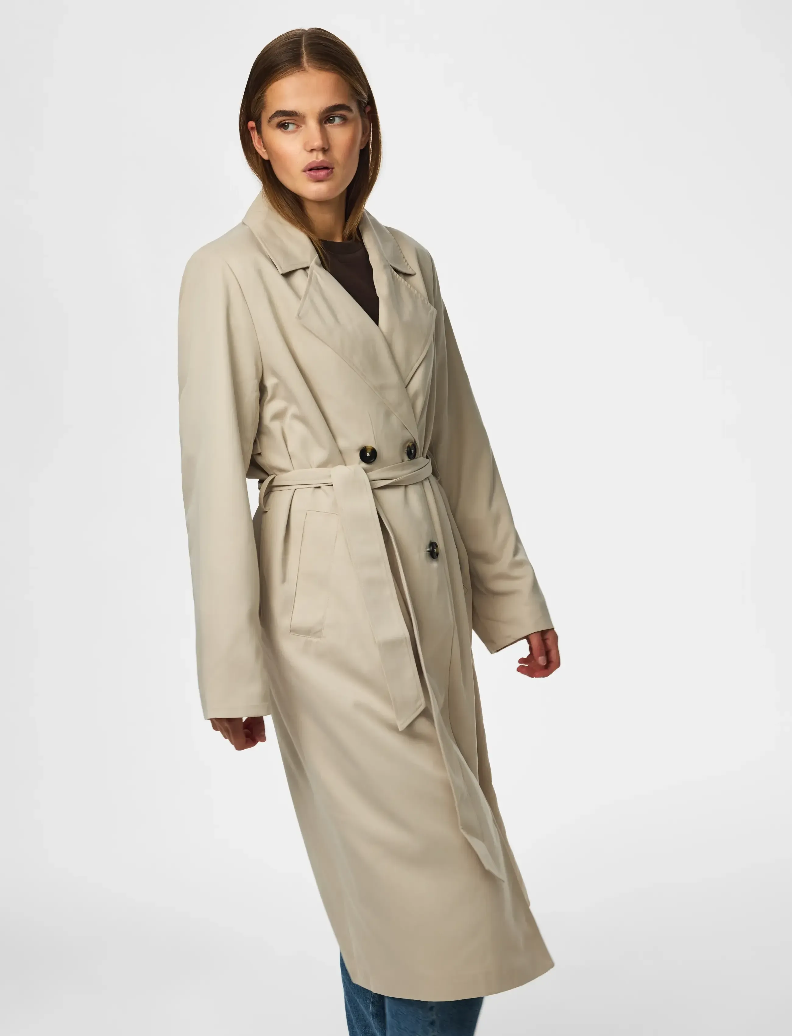 PIECES Pcscarlett LS trenchcoat trenchcoats dam – bild 10