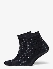 Pieces - -PCCLAIRE FISHNET GLITTER SOCKS 2-PACK - lowest prices - black - 0
