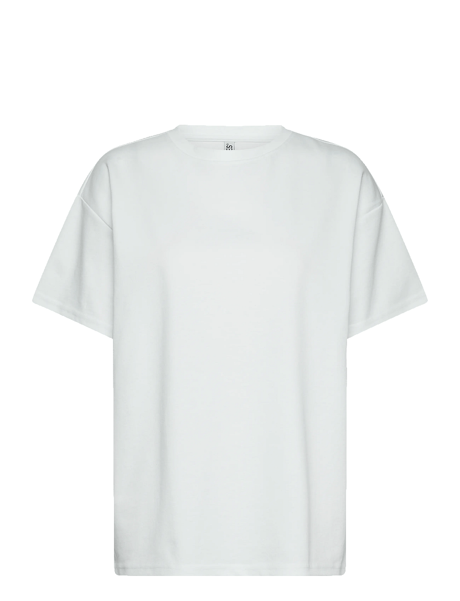 Pieces - PCSKYLAR SS OVERSIZED TEE JRS NOOS - t-shirts - bright white - 1