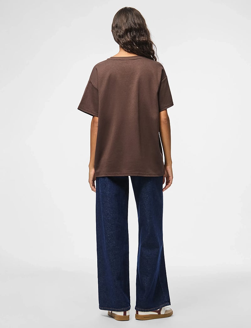 Pieces - PCSKYLAR SS OVERSIZED TEE JRS NOOS - t-shirts - hot fudge - 3
