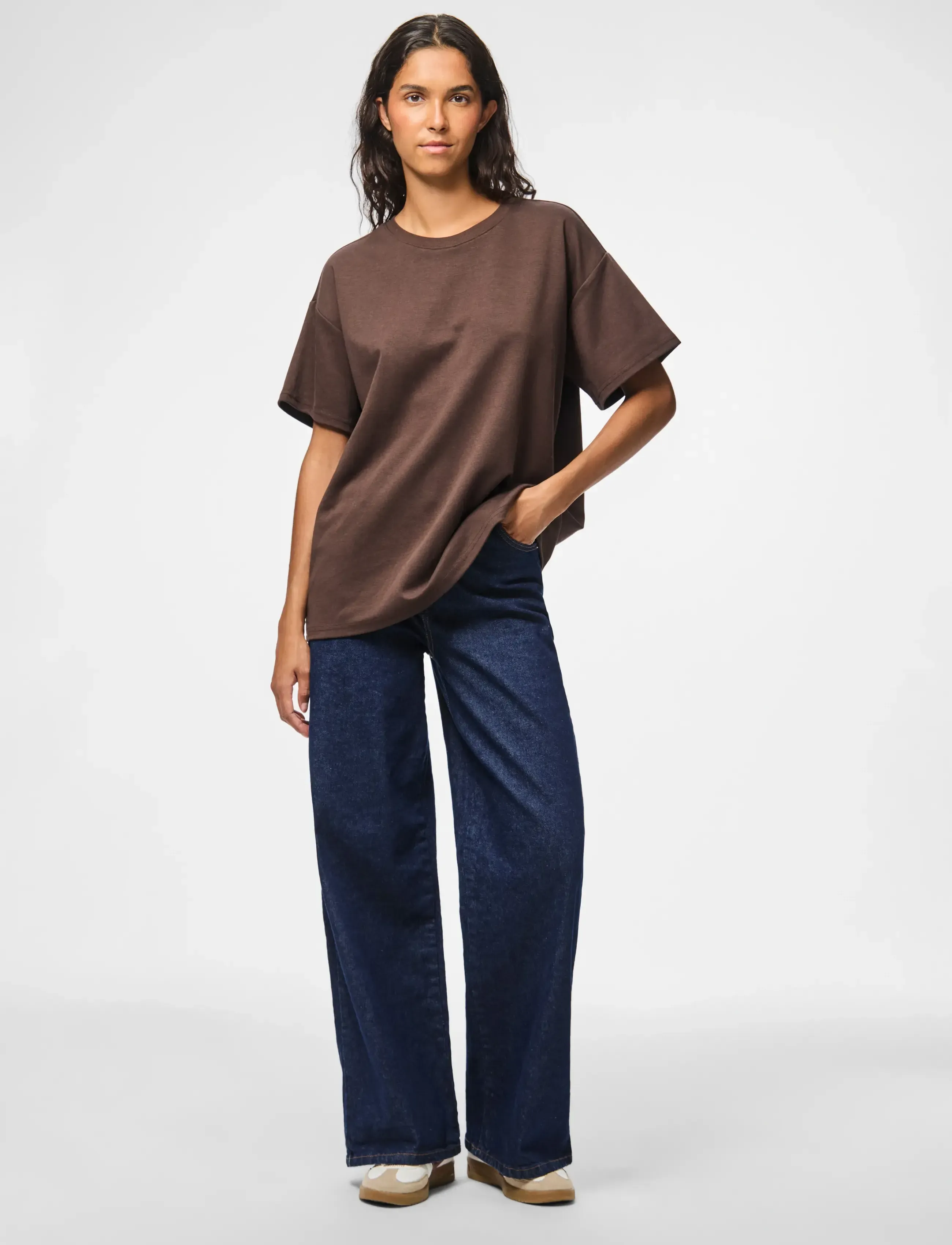 Pieces - PCSKYLAR SS OVERSIZED TEE JRS NOOS - t-shirts - hot fudge - 4