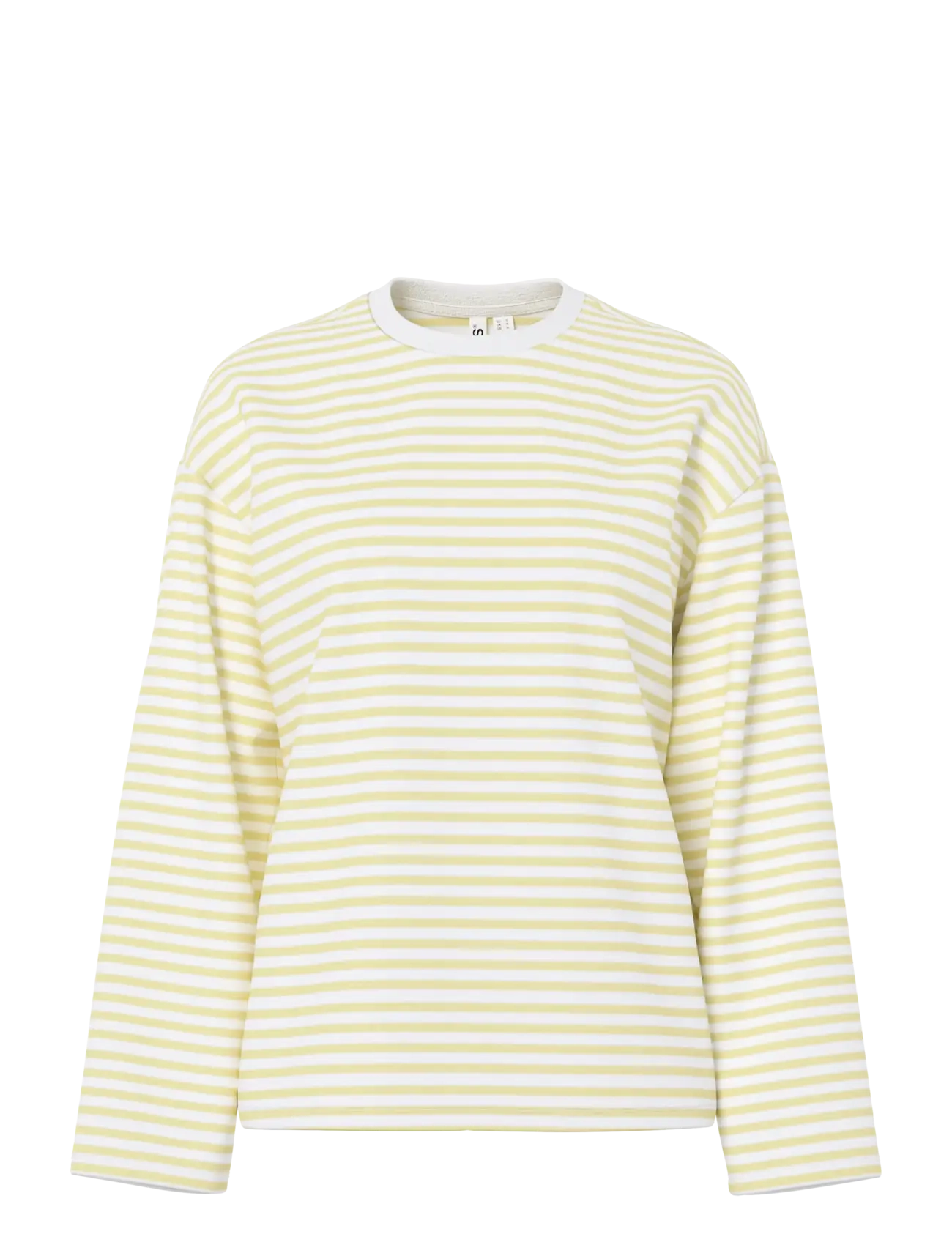 Pieces PCSADIE LS TOP JRS NOOS - Kleidung - BRIGHT WHITE / yellow