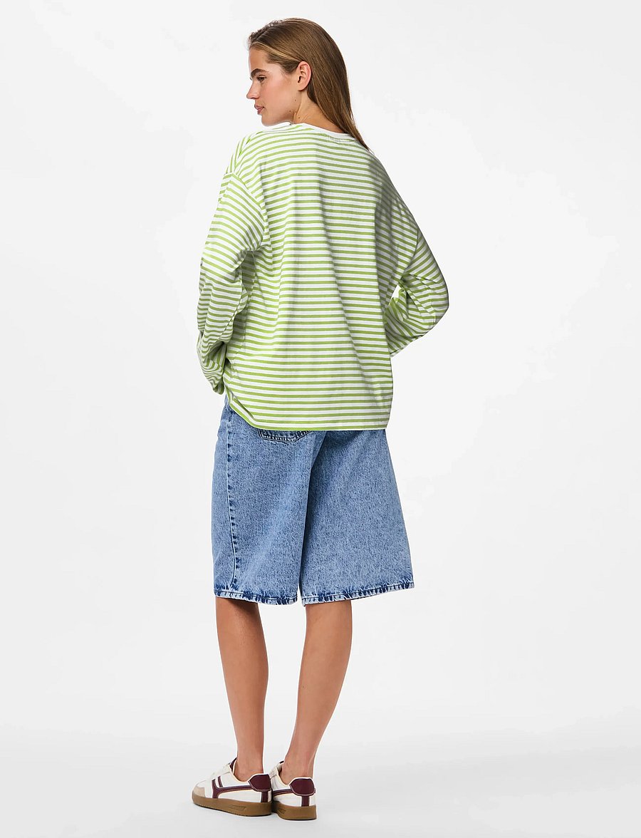 Pieces - PCSADIE LS TOP JRS NOOS BC - langärmlige tops - bright white - 3