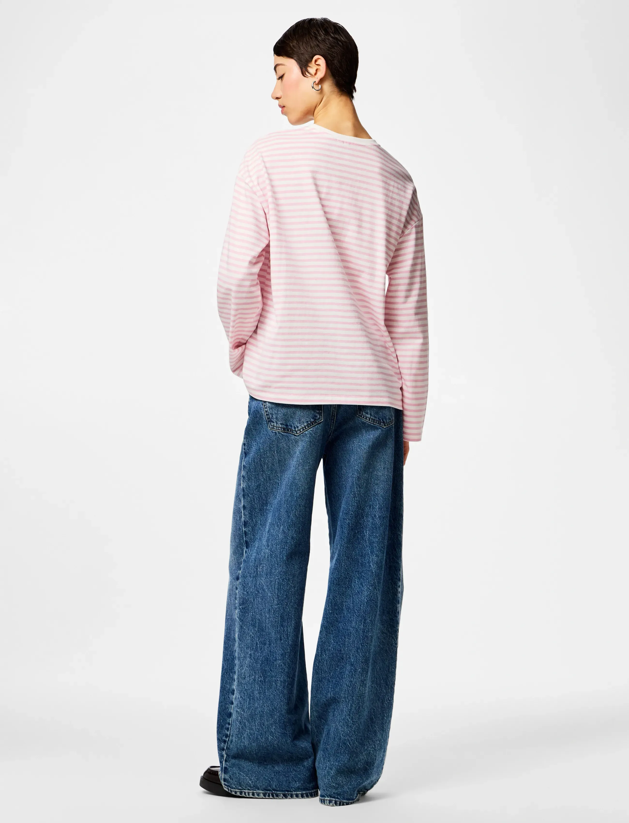 Pieces - PCSADIE LS TOP JRS NOOS BC - long-sleeved tops - bright white - 3