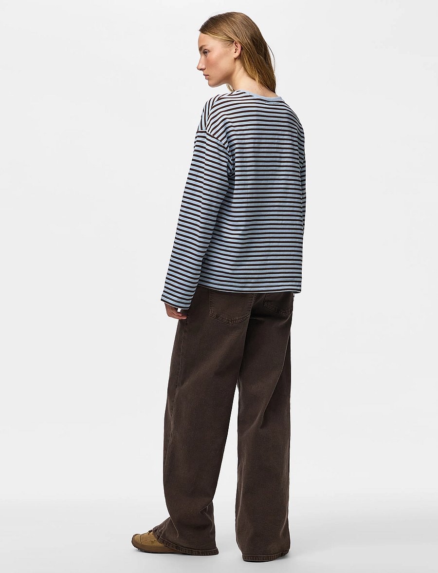 Pieces - PCSADIE LS TOP JRS NOOS BC - langärmlige tops - cashmere blue - 3