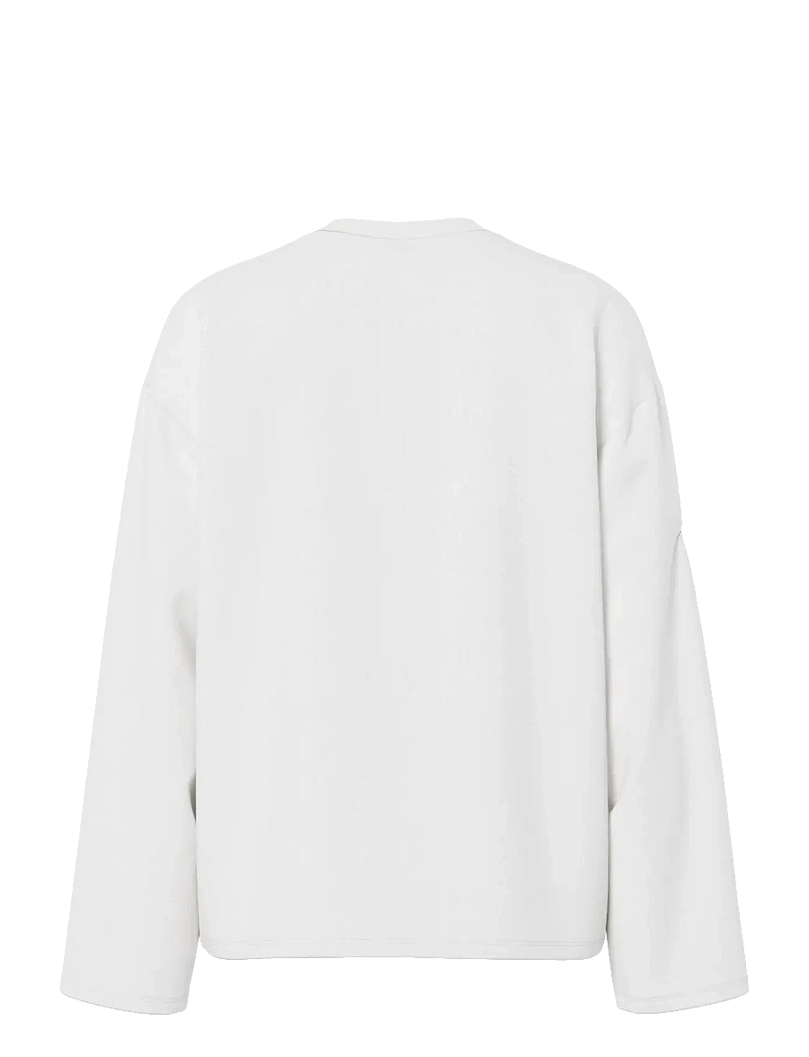 Pieces - PCSADIE LS TOP JRS NOOS BC - pikkade varrukatega topid - cloud dancer - 2