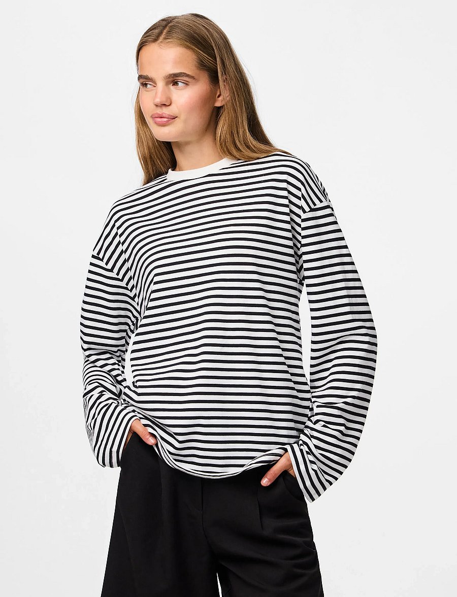 Pieces - PCSADIE LS TOP JRS NOOS BC - langärmlige tops - cloud dancer - 0