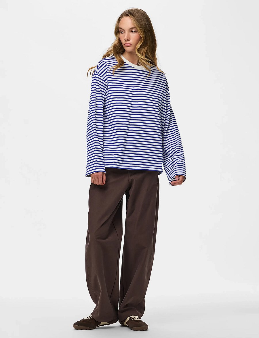 Pieces - PCSADIE LS TOP JRS NOOS BC - långärmade toppar - cloud dancer - 4