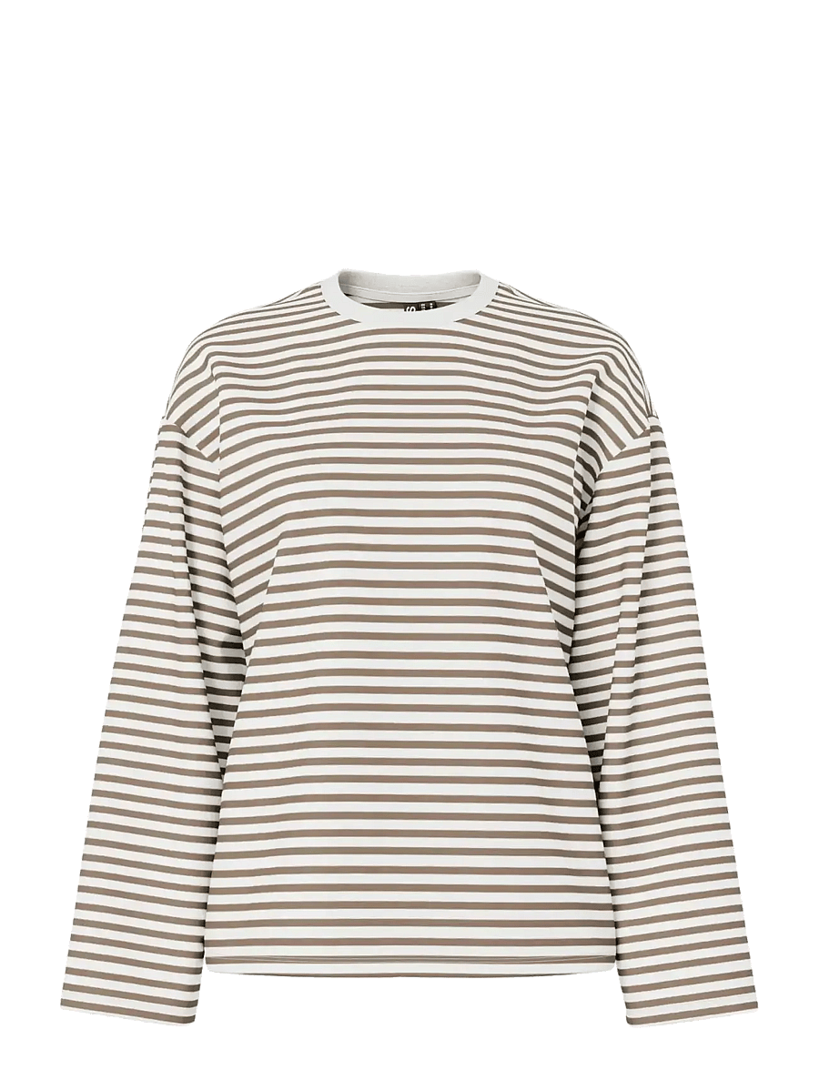 Pieces - PCSADIE LS TOP JRS NOOS BC - t-shirts met lange mouwen - cloud dancer - 1