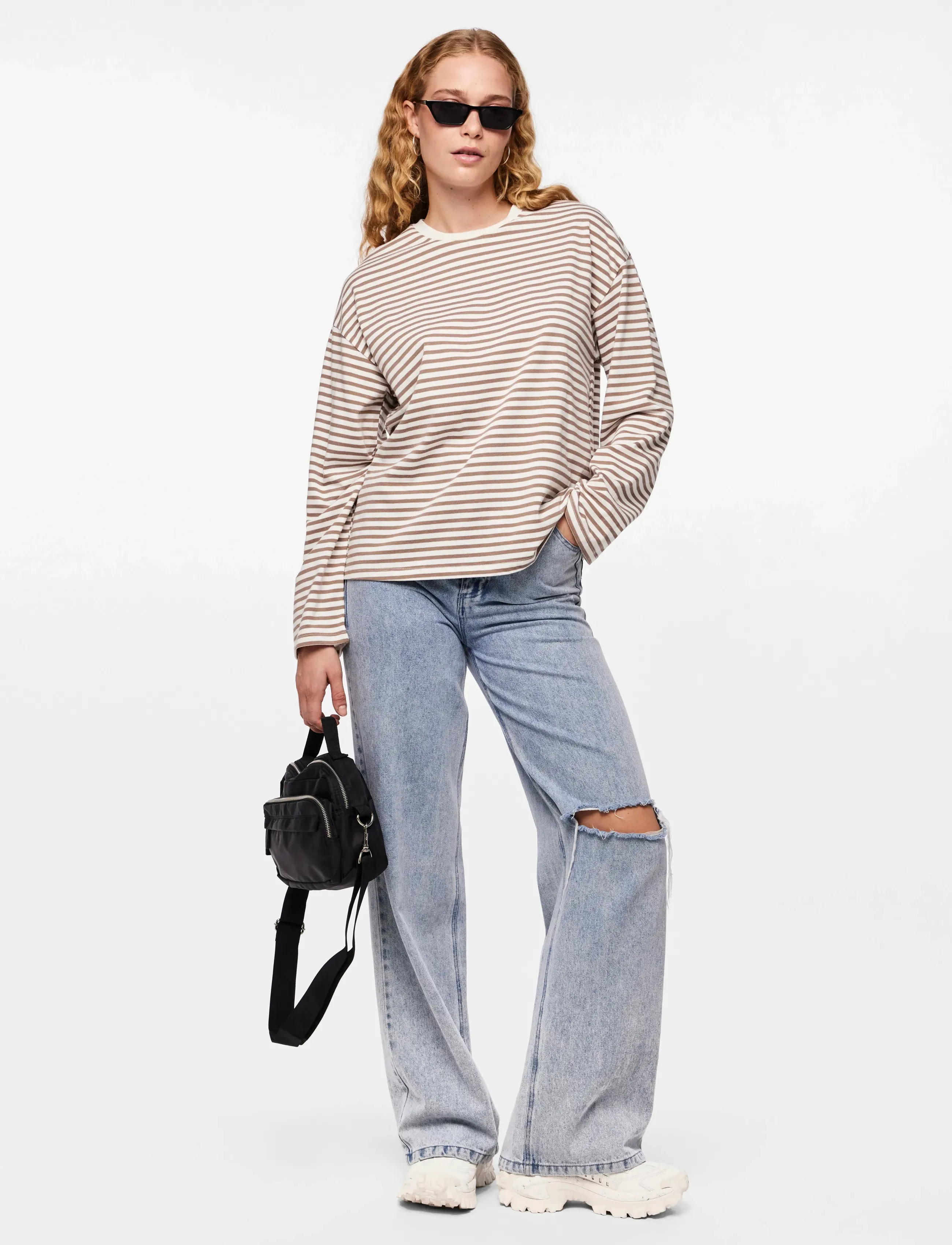 Pieces - PCSADIE LS TOP JRS NOOS BC - t-shirts met lange mouwen - cloud dancer - 4
