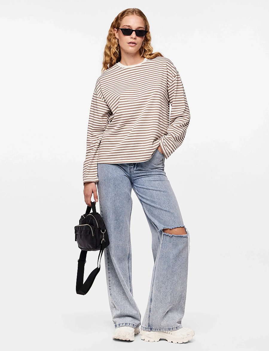 Pieces - PCSADIE LS TOP JRS NOOS BC - t-shirts met lange mouwen - cloud dancer - 4