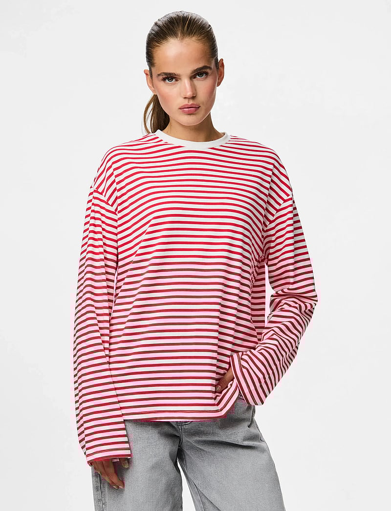 Pieces - PCSADIE LS TOP JRS NOOS - langärmlige tops - cloud dancer - 0