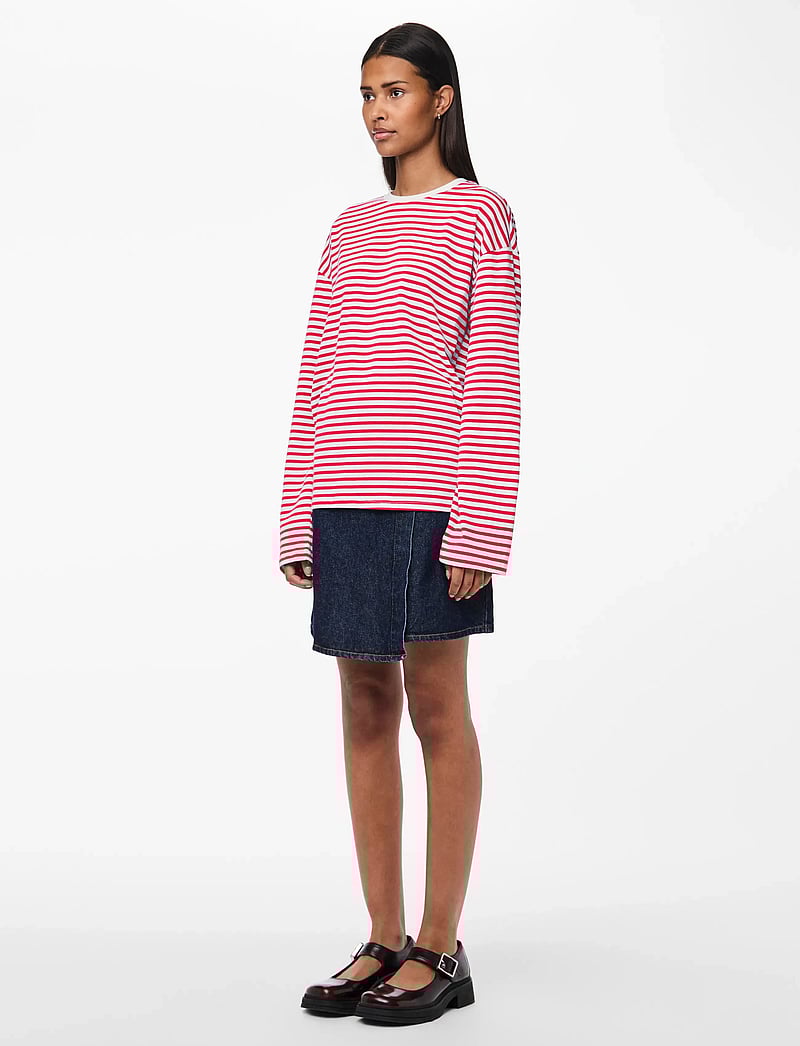 Pieces - PCSADIE LS TOP JRS NOOS - pikkade varrukatega alussärgid - cloud dancer - 0