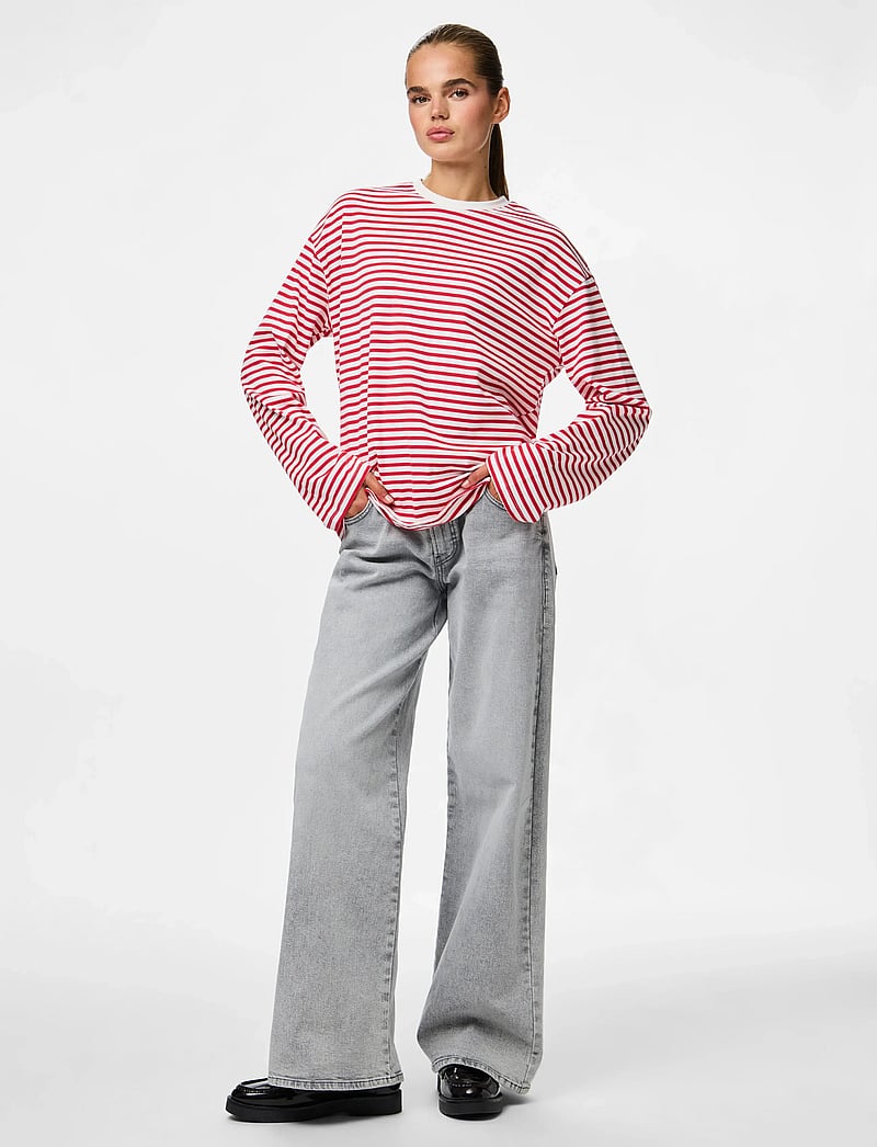 Pieces - PCSADIE LS TOP JRS NOOS - langärmlige tops - cloud dancer - 4