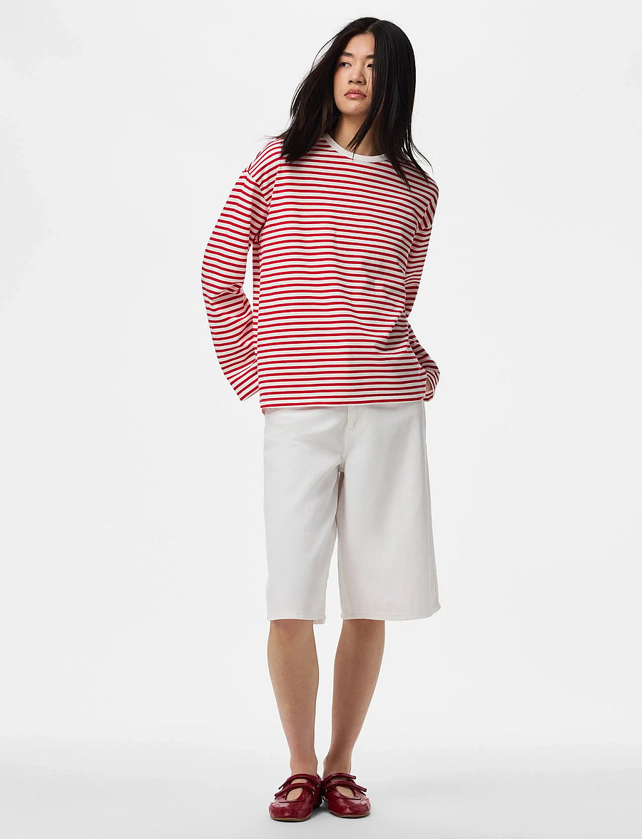 Pieces - PCSADIE LS TOP JRS NOOS BC - pikkade varrukatega topid - cloud dancer - 4