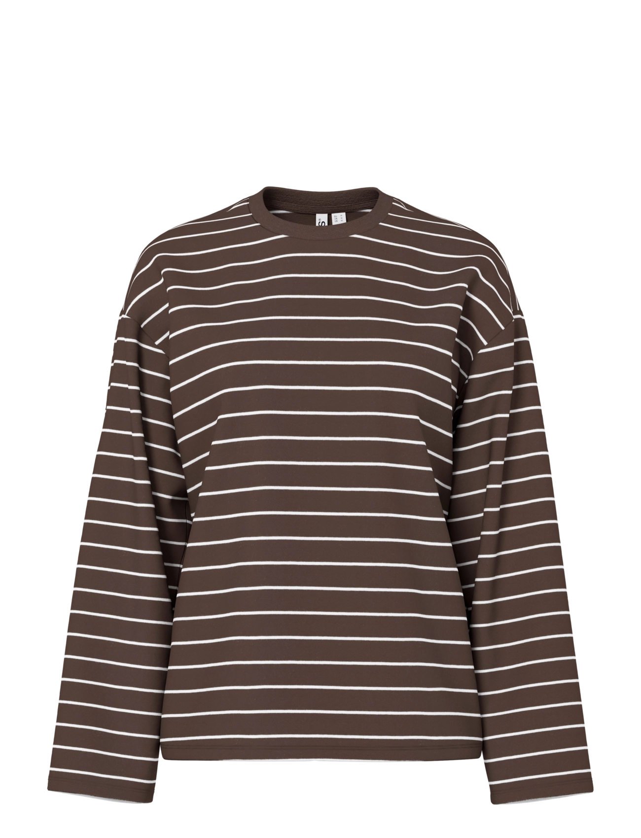 Pieces PCSADIE LS TOP JRS NOOS BC - T-shirts & Toppar - HOT FUDGE / brown