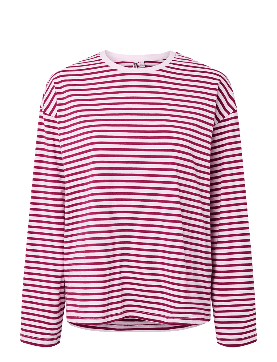 Pieces - PCSADIE LS TOP JRS NOOS BC - pikkade varrukatega topid - roseate spoonbill - 1
