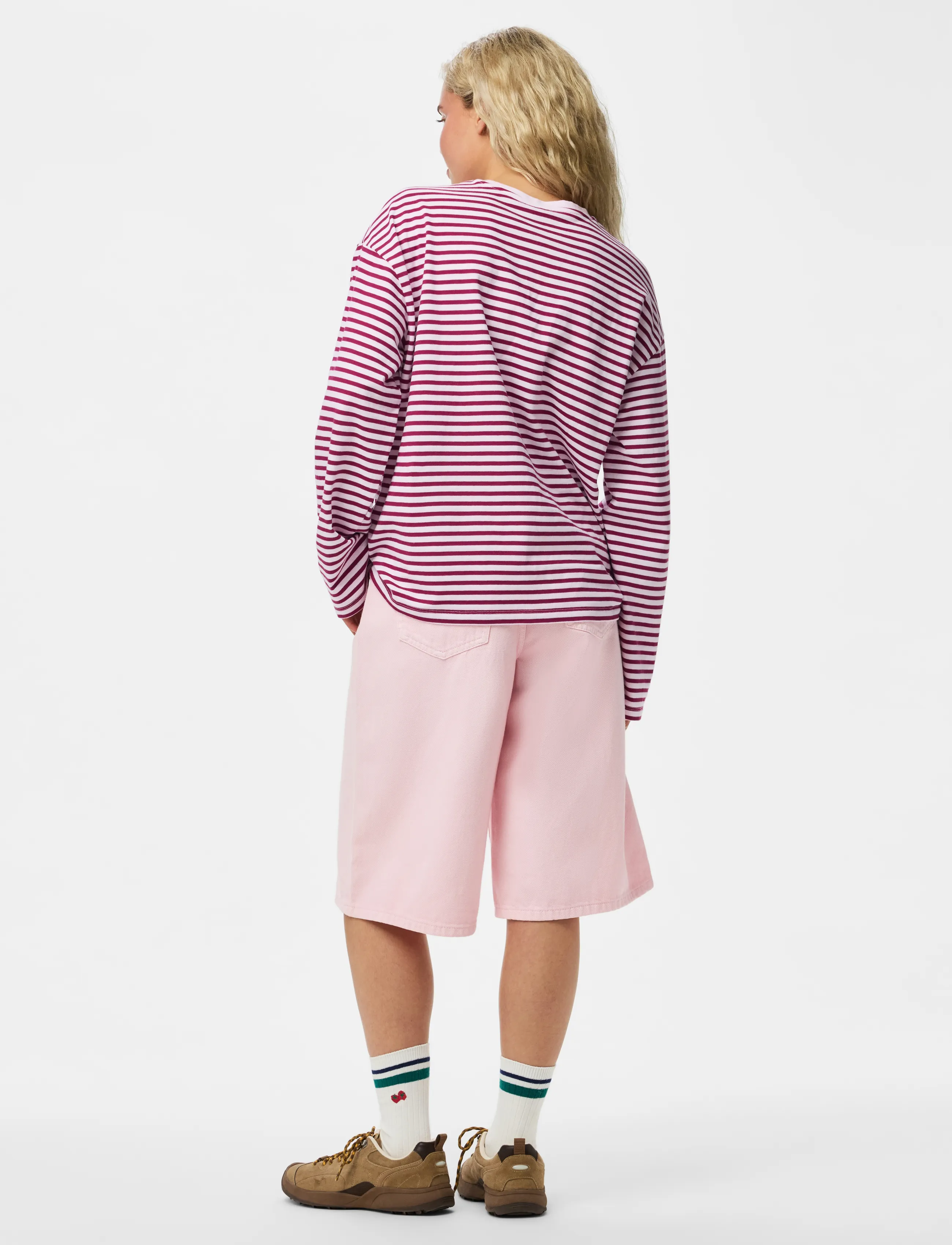 Pieces - PCSADIE LS TOP JRS NOOS BC - långärmade toppar - roseate spoonbill - 2