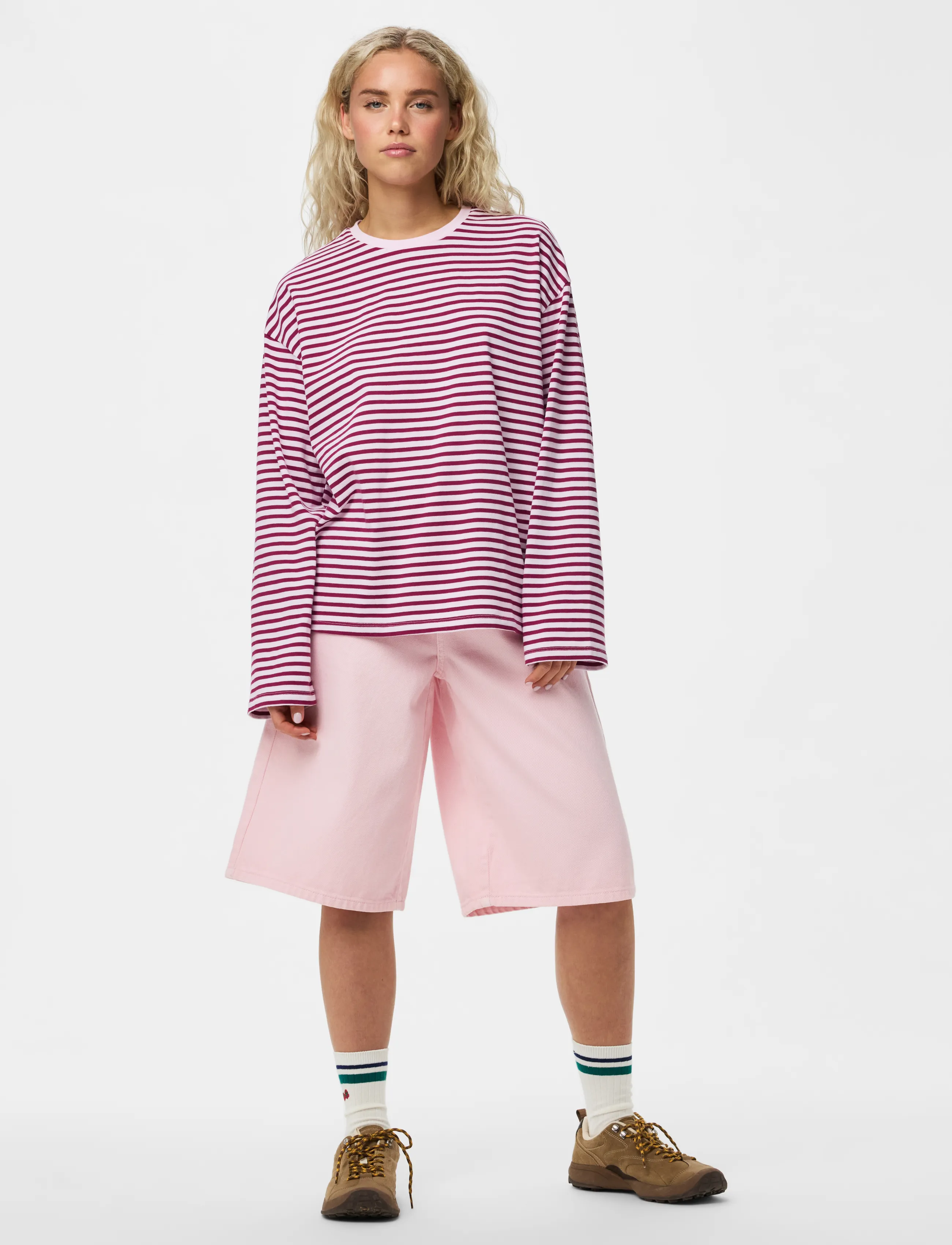 Pieces - PCSADIE LS TOP JRS NOOS BC - långärmade toppar - roseate spoonbill - 3