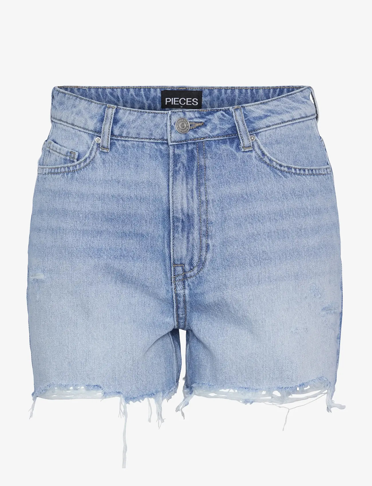 Pieces - PCSUMMER HW DEST LB SHORTS NOOS - jorts - light blue denim - 1