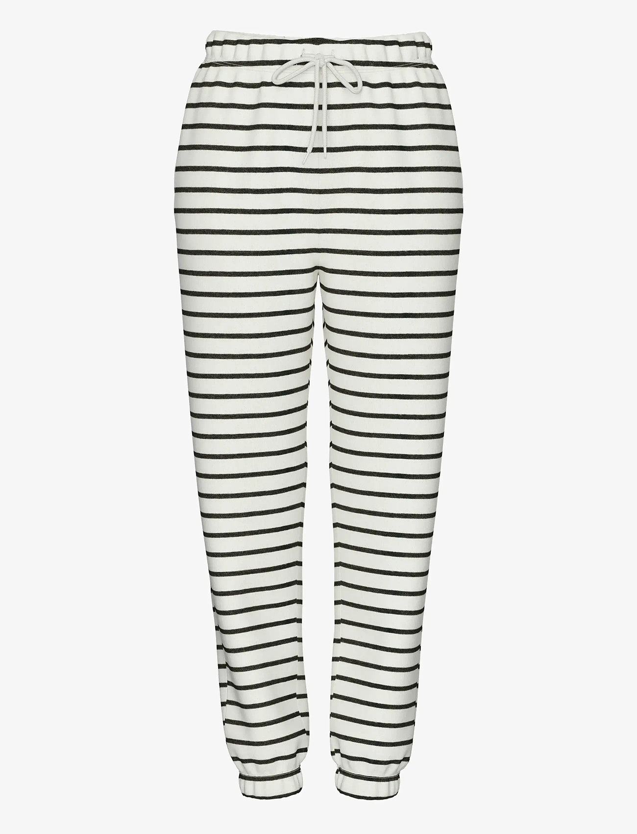 Pieces - PCCHILLI HW SWEAT PANTS STRIPES NOOS BC - jõulupidžaamad - cloud dancer - 1