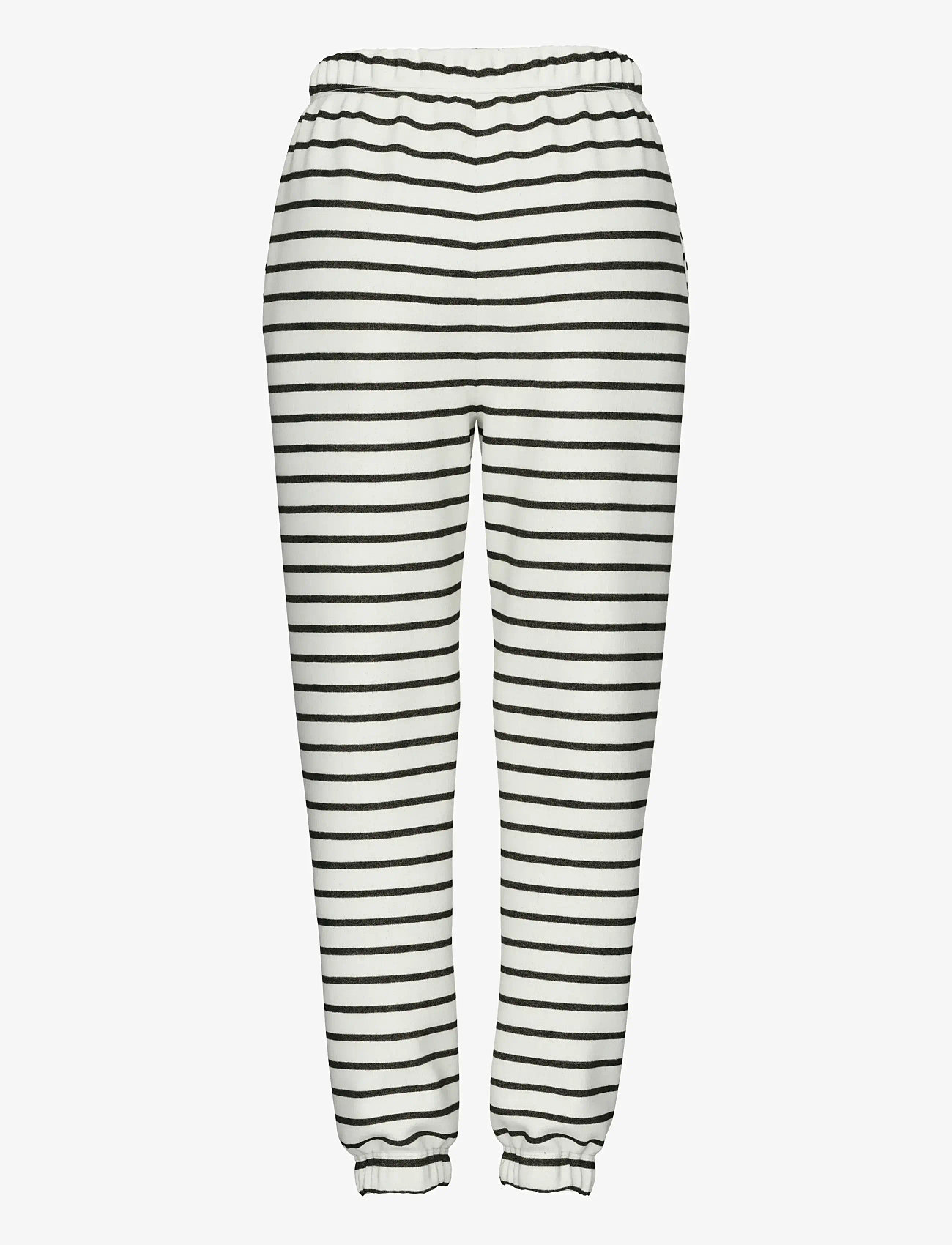 Pieces - PCCHILLI HW SWEAT PANTS STRIPES NOOS BC - jõulupidžaamad - cloud dancer - 2