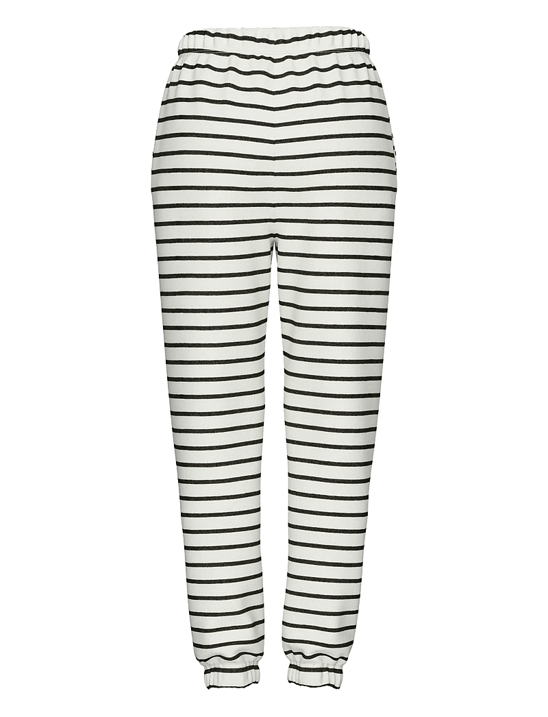 Pieces - PCCHILLI HW SWEAT PANTS STRIPES NOOS BC - jõulupidžaamad - cloud dancer - 2
