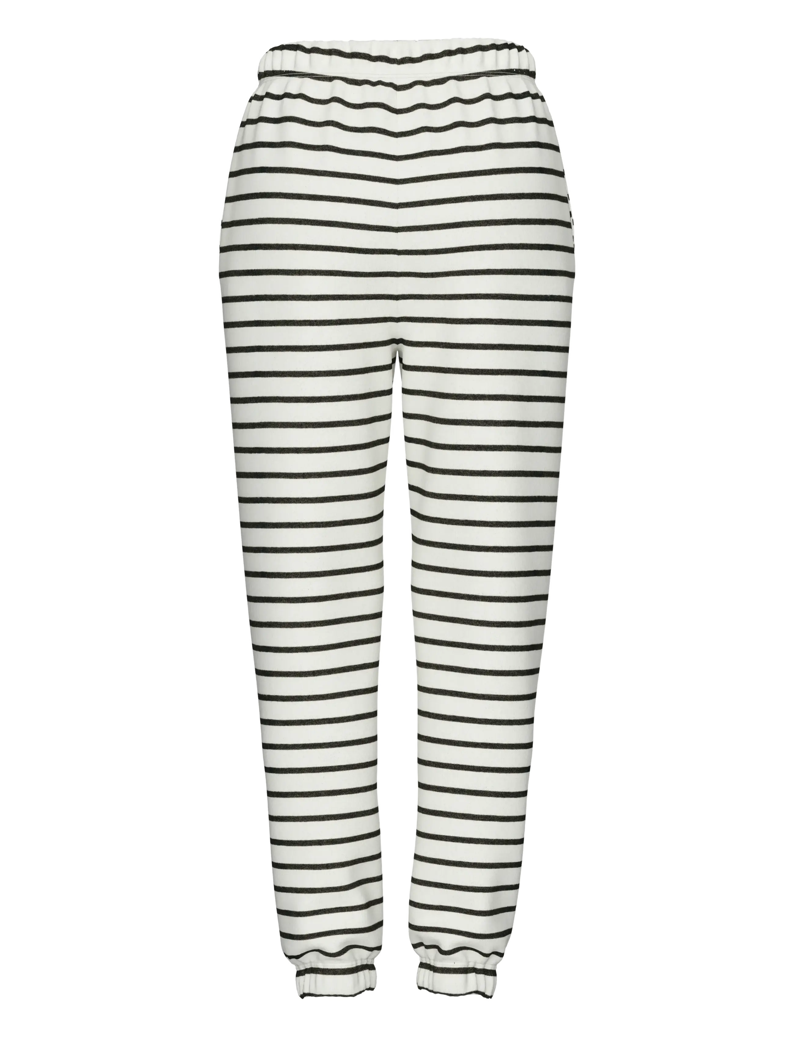 Pieces - PCCHILLI HW SWEAT PANTS STRIPES NOOS BC - pyjamabroeken - cloud dancer - 2