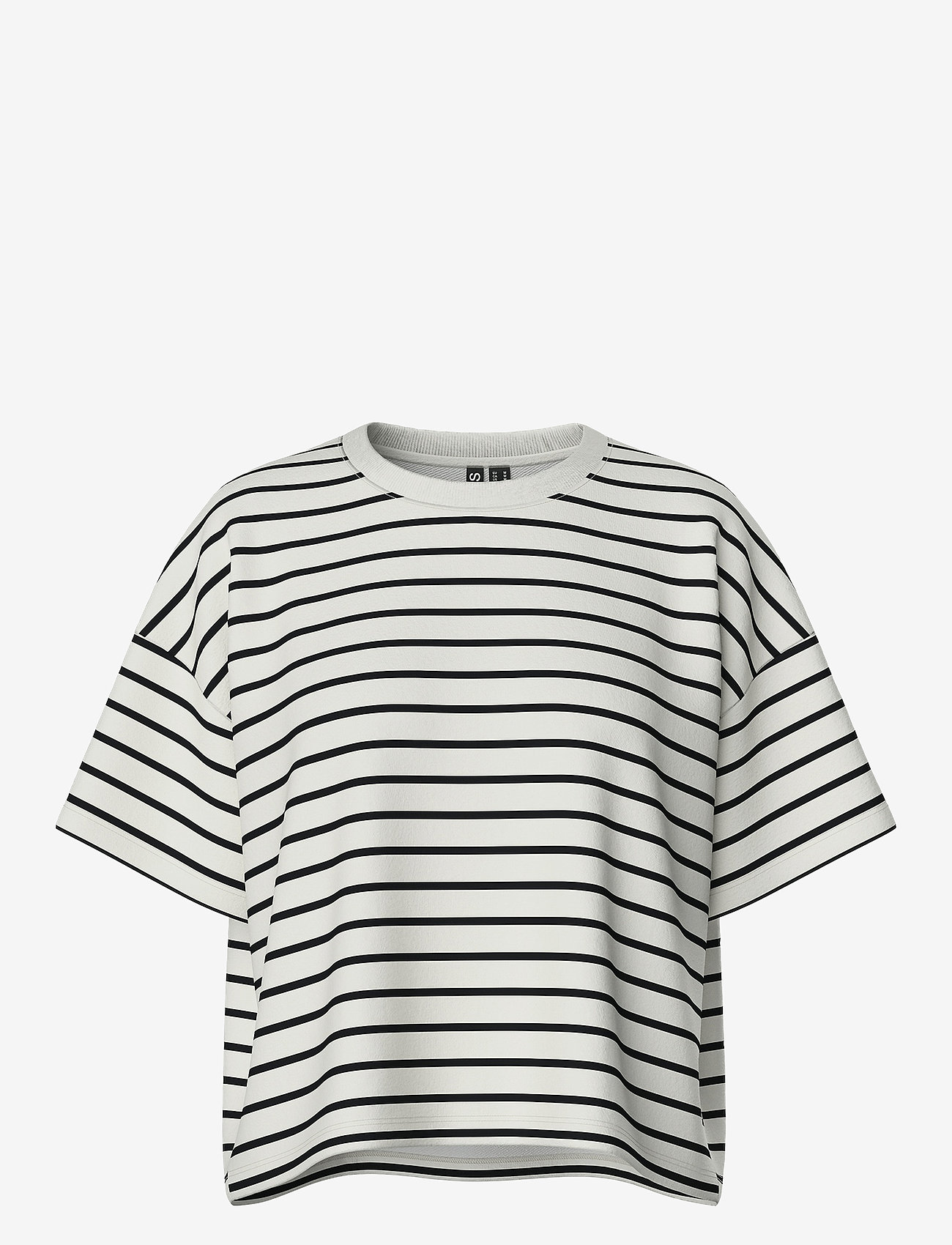 Pieces - PCCHILLI SUMMER 2/4 SWT STRIPE NOOS BC - t-shirts - cloud dancer - 1