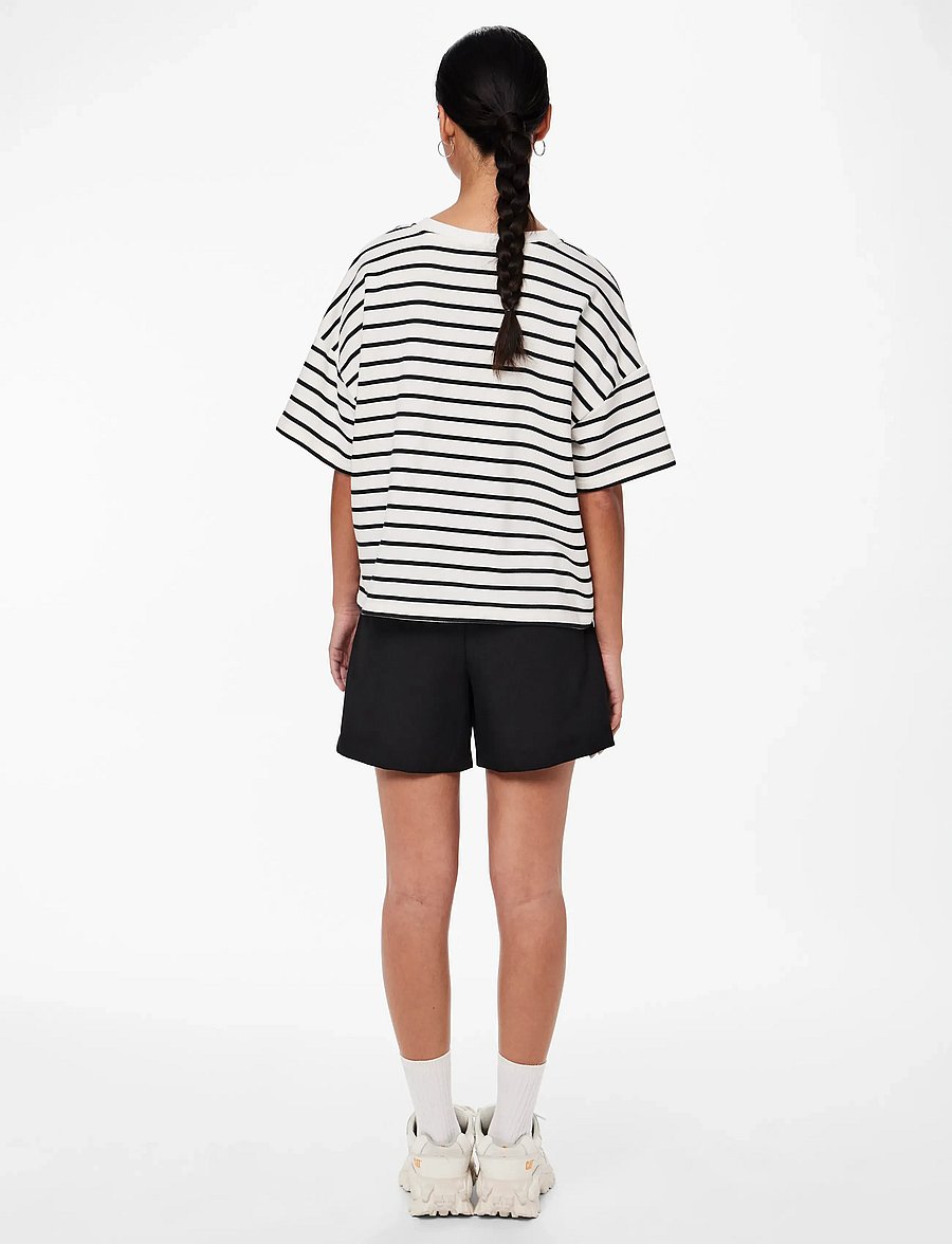 Pieces - PCCHILLI SUMMER 2/4 SWT STRIPE NOOS BC - t-shirts - cloud dancer - 3