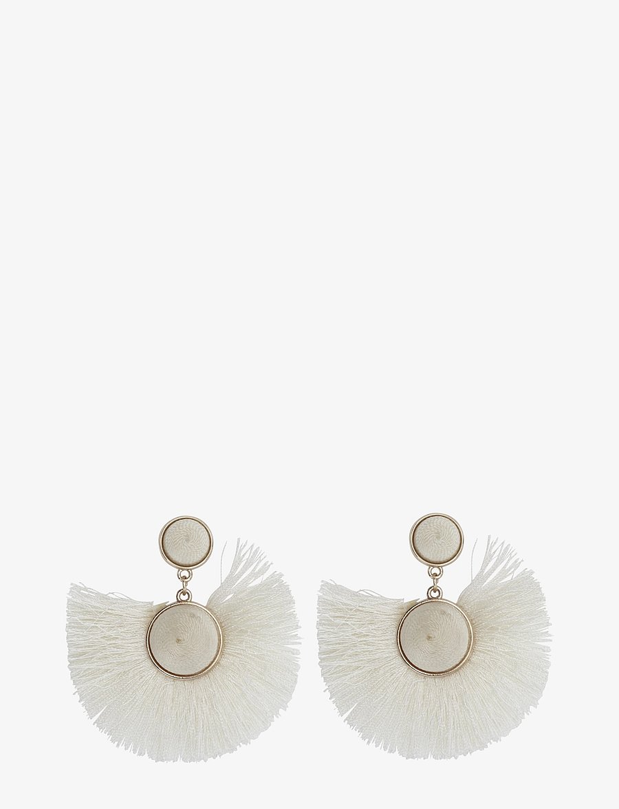Pieces - PCALAMA M EARRINGS SWW - Øreringe med vedhæng - cloud dancer - 0
