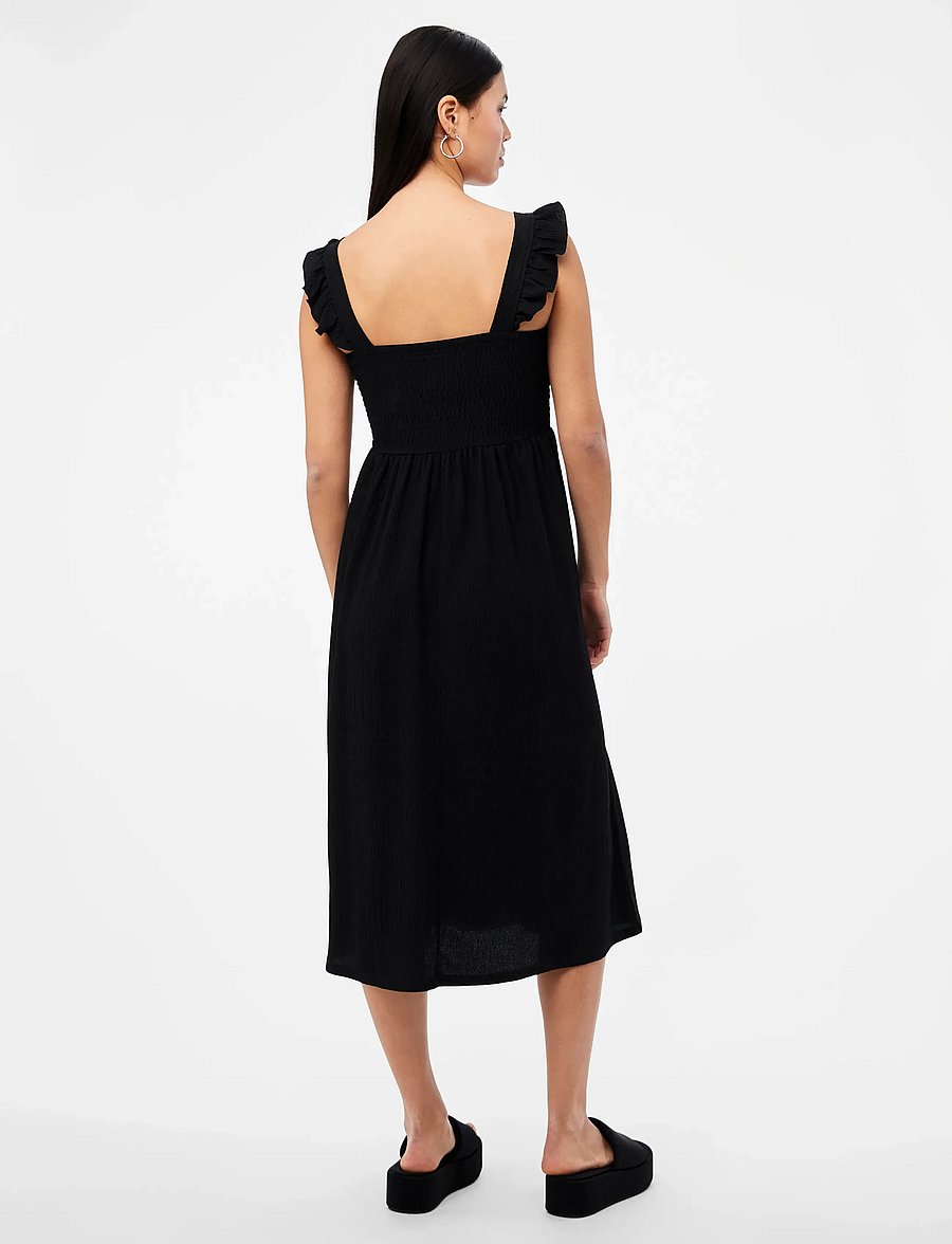 Pieces - PCLUNA SMOCK STRAP DRESS SA JRS BC - suvekleidid - black - 3