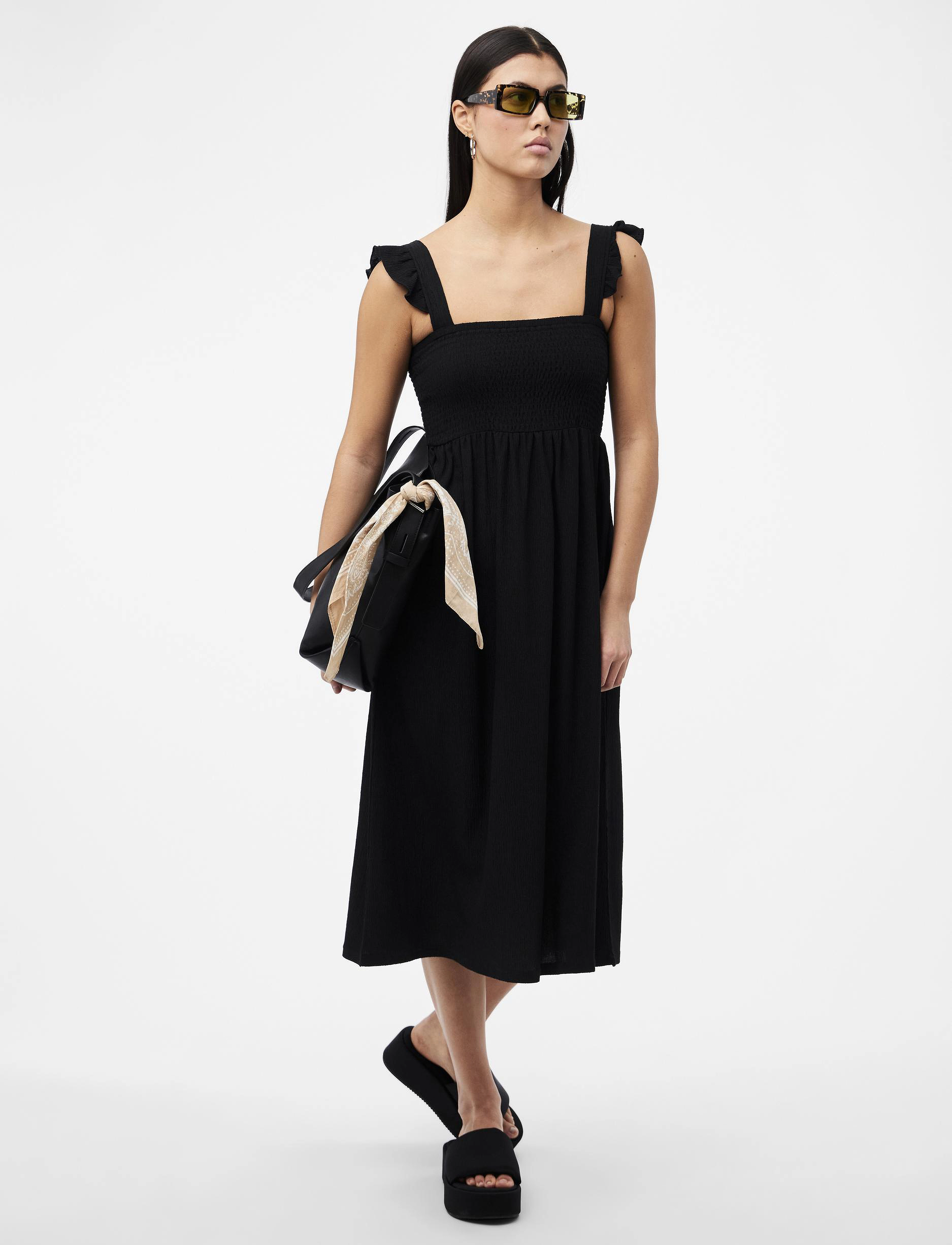 PIECES Pcluna Smock Strap Dress Sa Bc sommarklänningar dam – bild 5