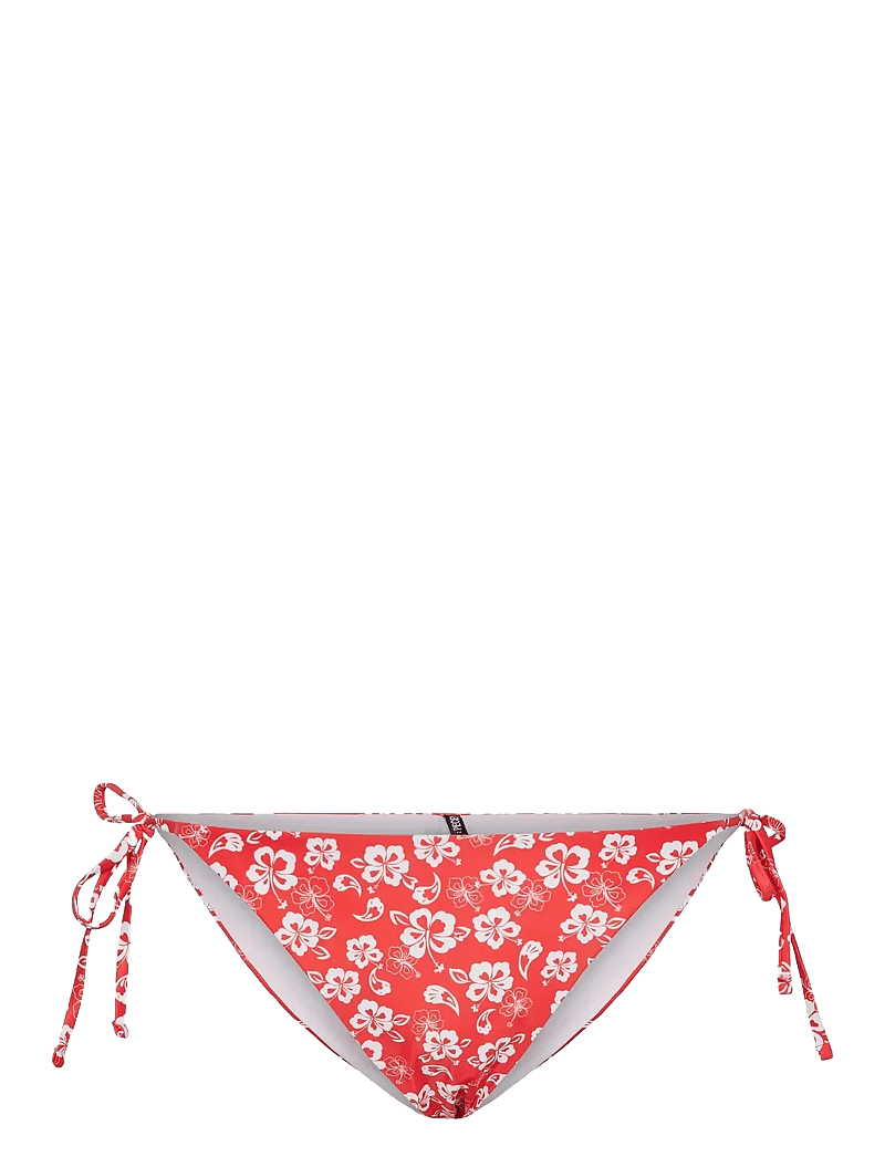 Pieces - PCANNA BIKINI TIE BRIEF SWW BC - bikini z wiązaniami po bokach - poppy red - 0