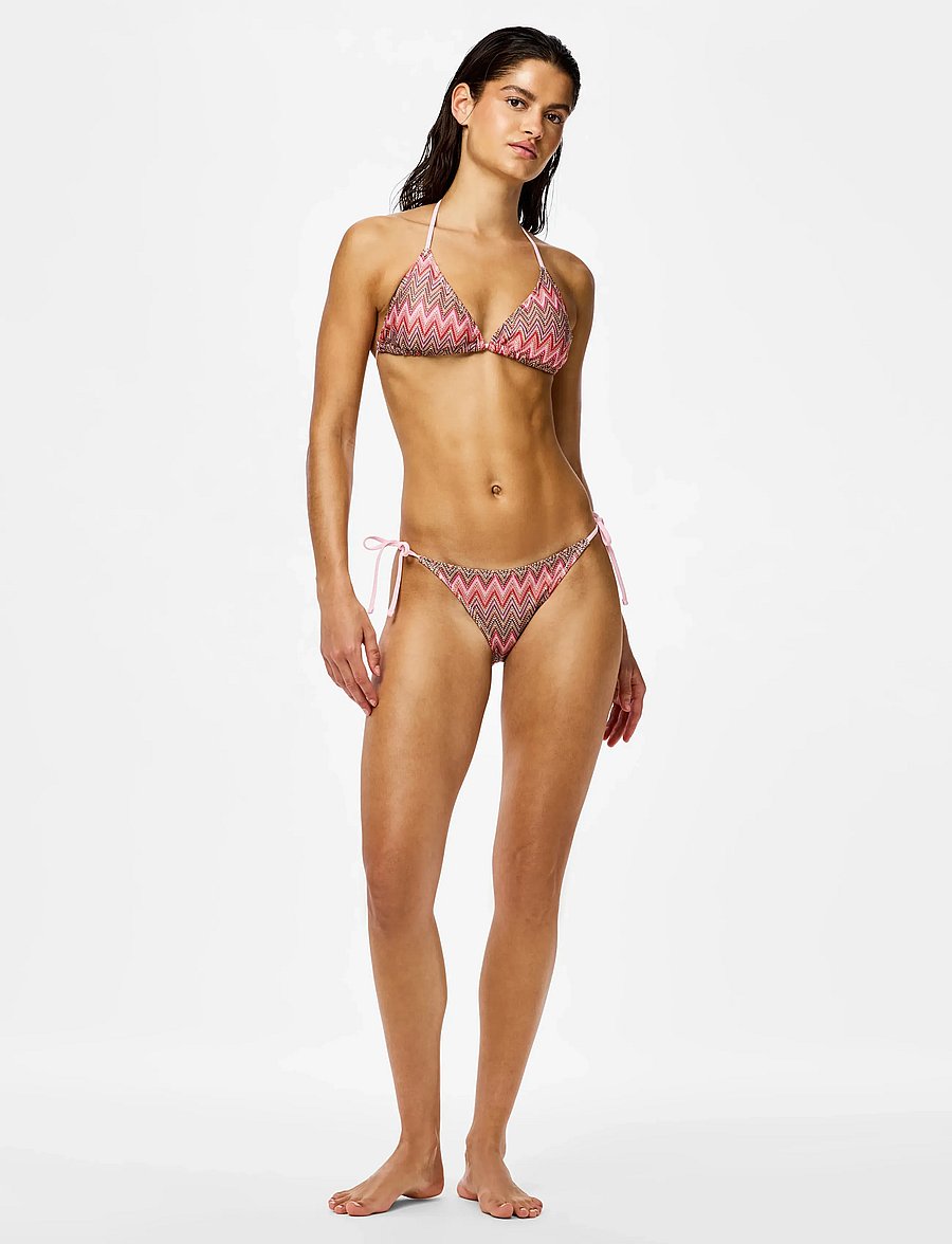 Pieces - PCADA BIKINI KNITTED BRAZIL - bikinis mit seitenbändern - rose shadow - 4