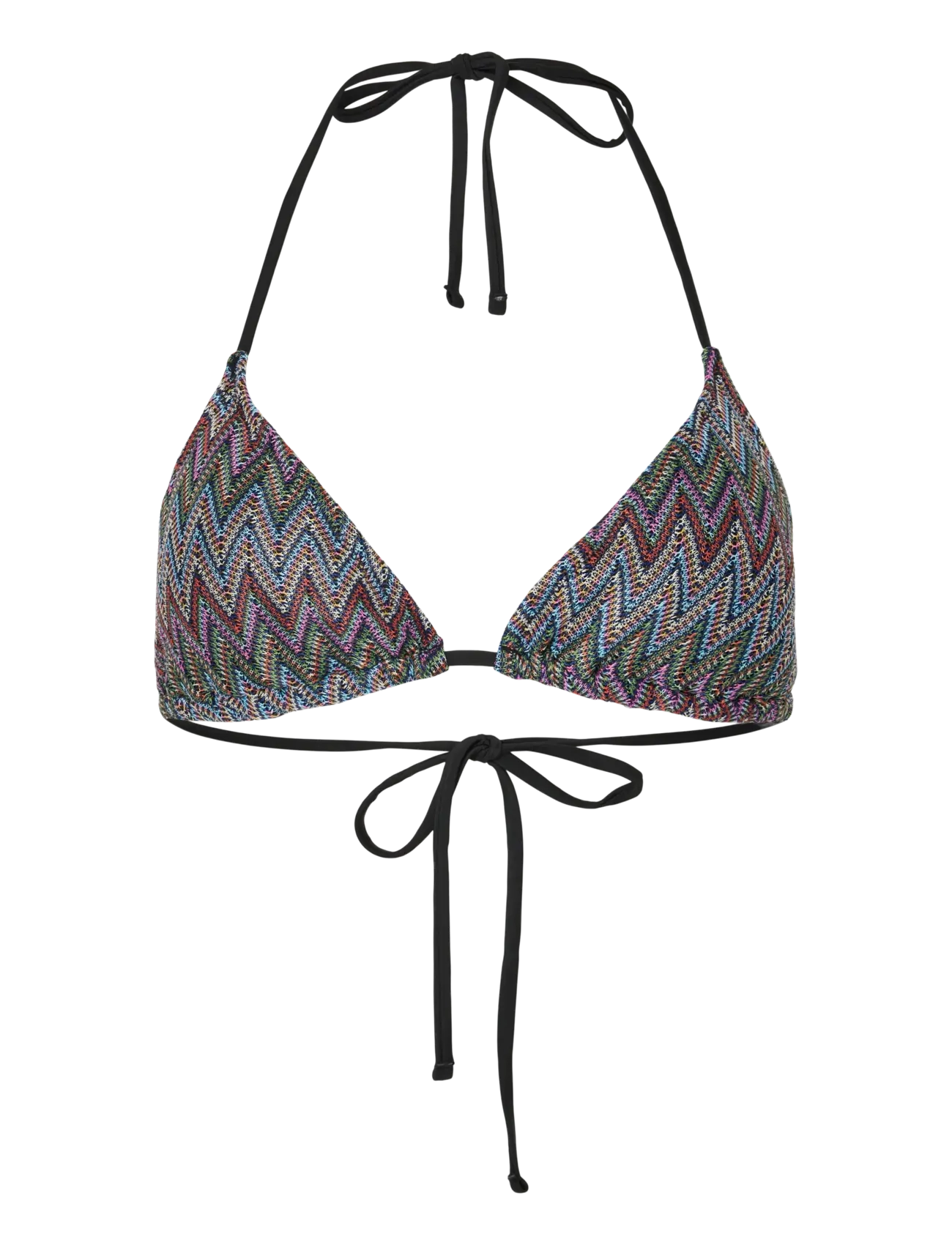 Pieces PCADA BIKINI KNITTED TRIANGLE TOP - Riided - EGGNOG / multi