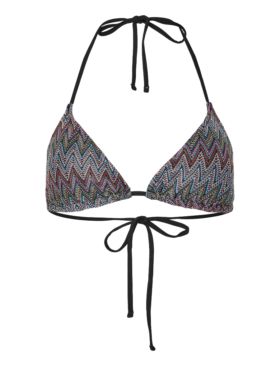 Pieces - PCADA BIKINI KNITTED TRIANGLE TOP - trikampio formos bikinio liemenėlės - eggnog - 1