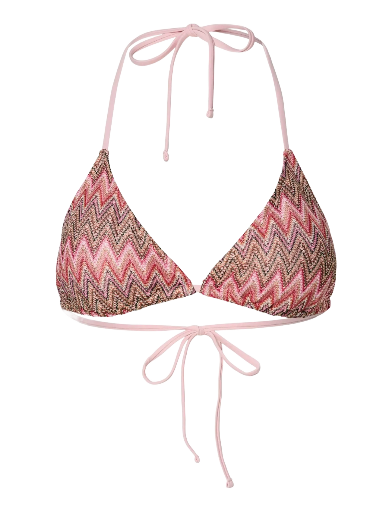 PIECES Pcada Bikini Strick Triangle Oberteil Pink - XL - Damen