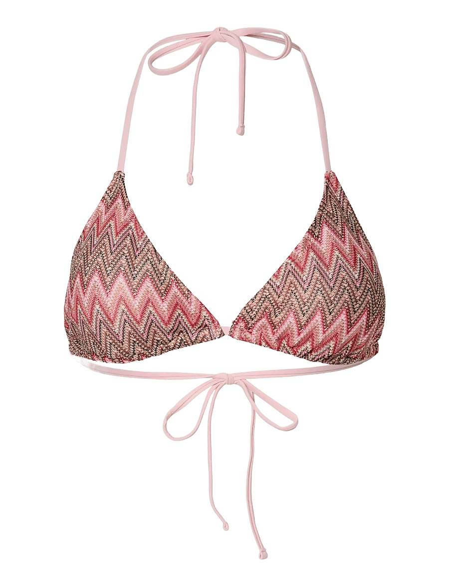 Pieces - PCADA BIKINI KNITTED TRIANGLE TOP - trekantsbikinier - rose shadow - 1