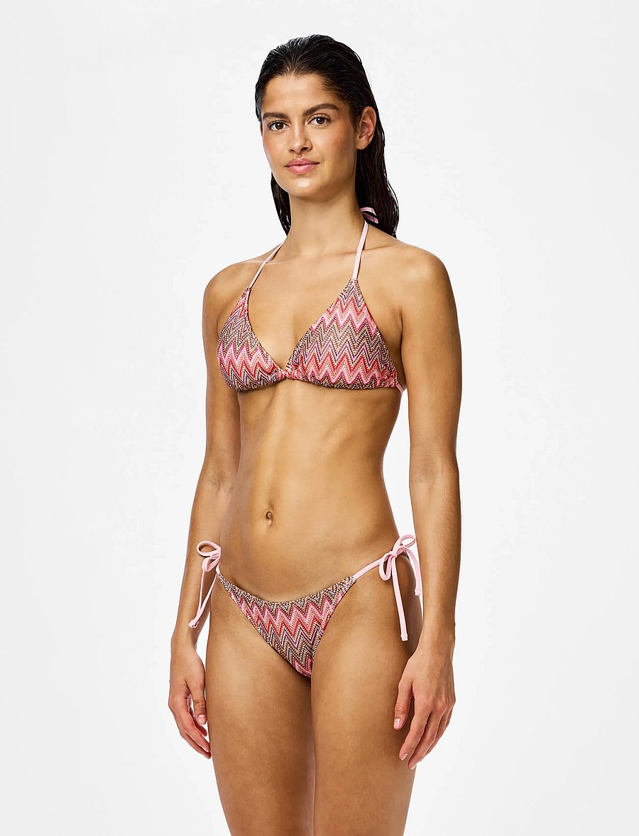 Pieces - PCADA BIKINI KNITTED TRIANGLE TOP - trekantsbikinier - rose shadow - 5