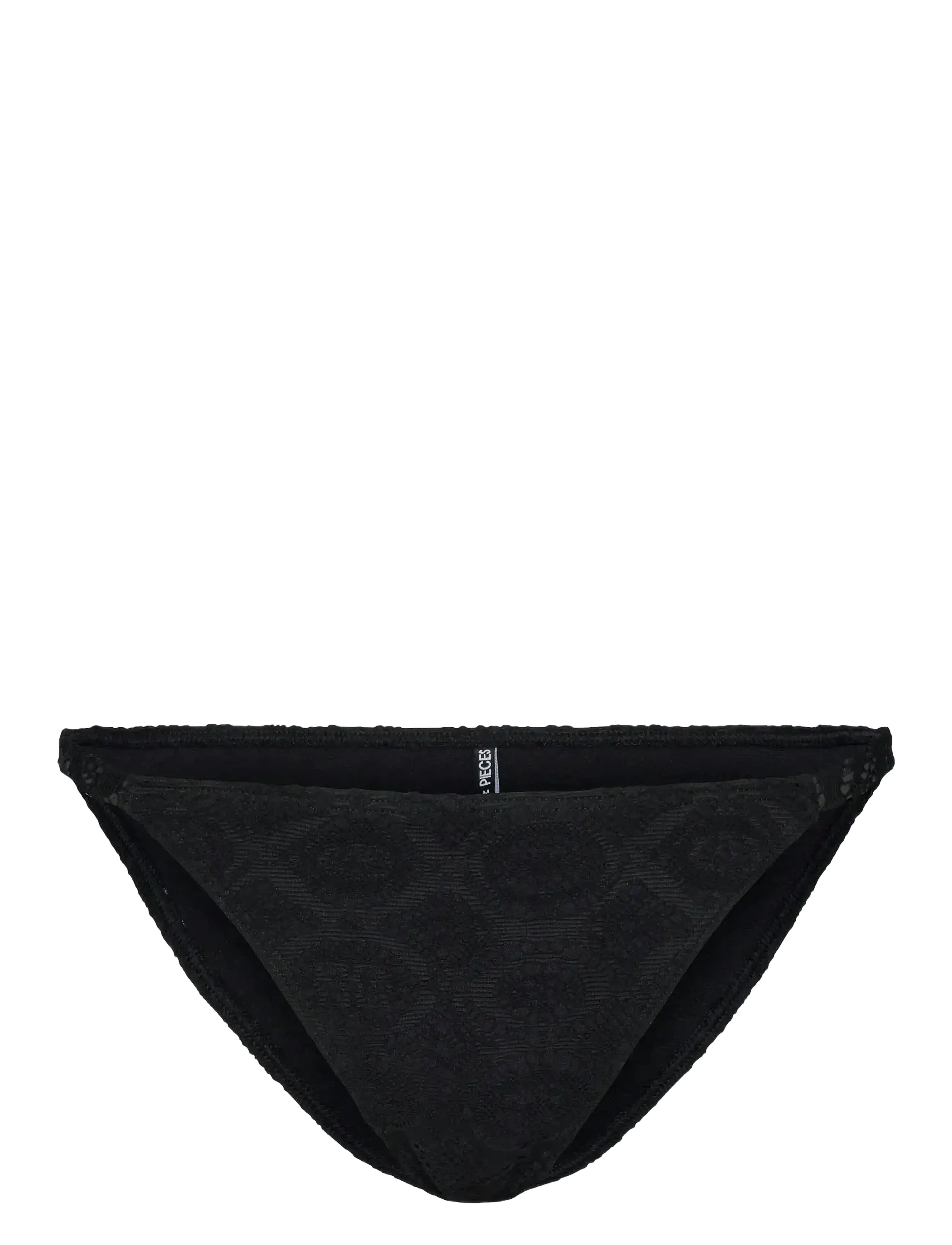 Pieces PCARIANA BIKINI TANGA LACE BRAZIL SWW BC - Bademode - BLACK ONYX / black