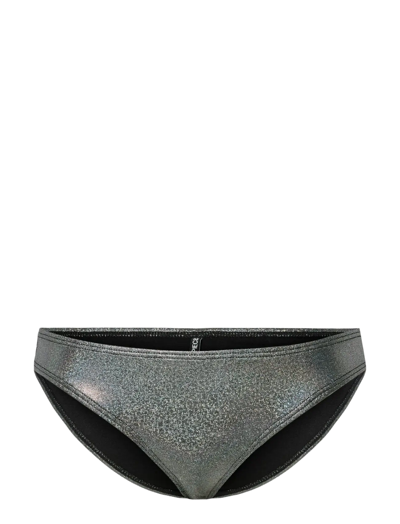 Pieces PCANGALA BIKINI MW BRIEF SWW BC - Riided - BLACK / silver