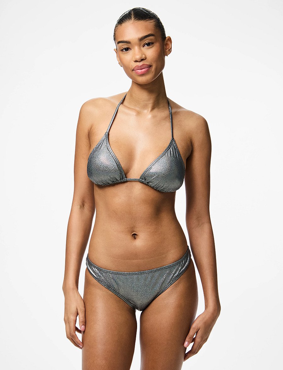 Pieces - PCANGALA BIKINI MW BRIEF SWW BC - bikini briefs - black - 0