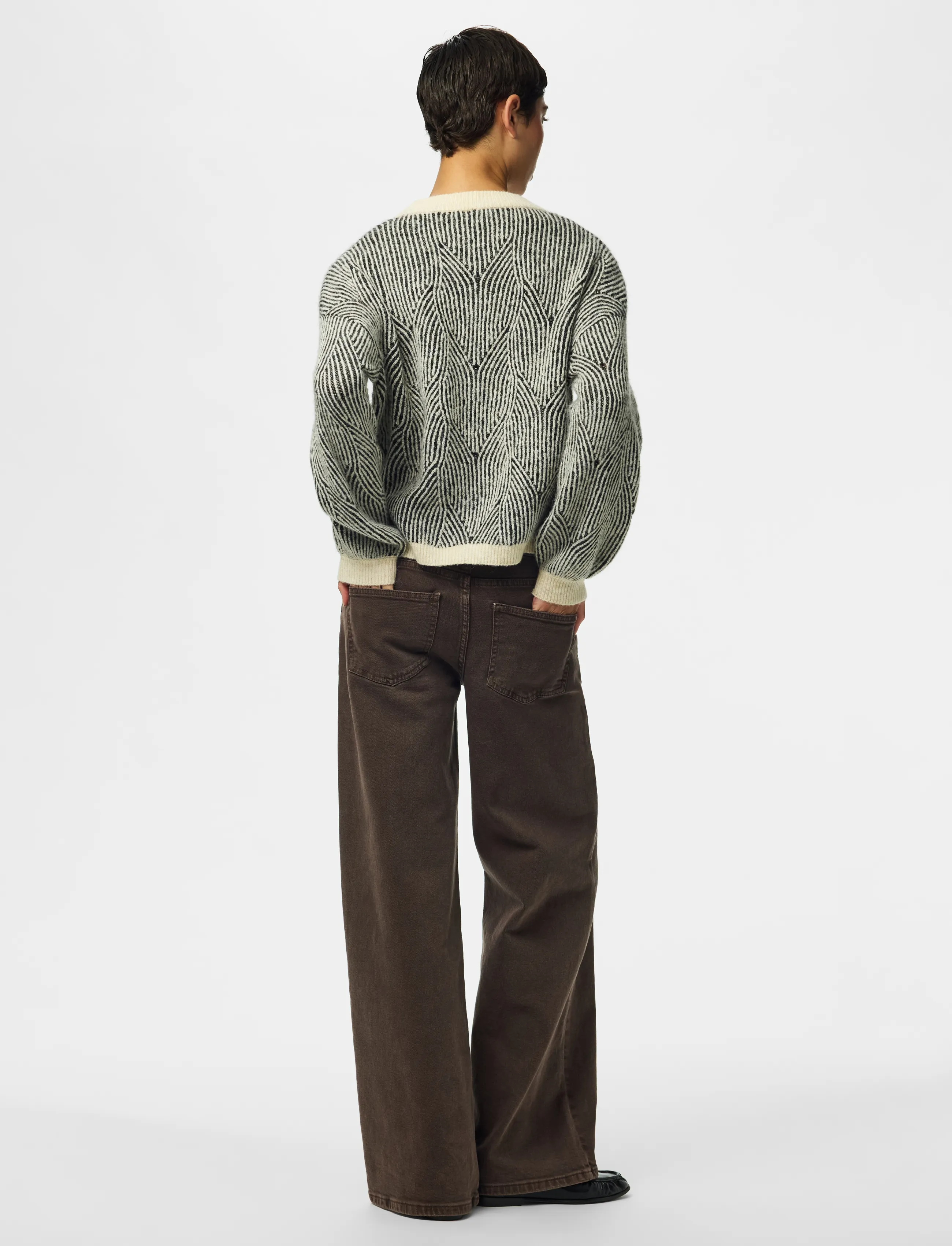 Pieces - PCJENNA LS O-NECK KNIT NOOS BC - striktrøjer - whitecap gray - 2