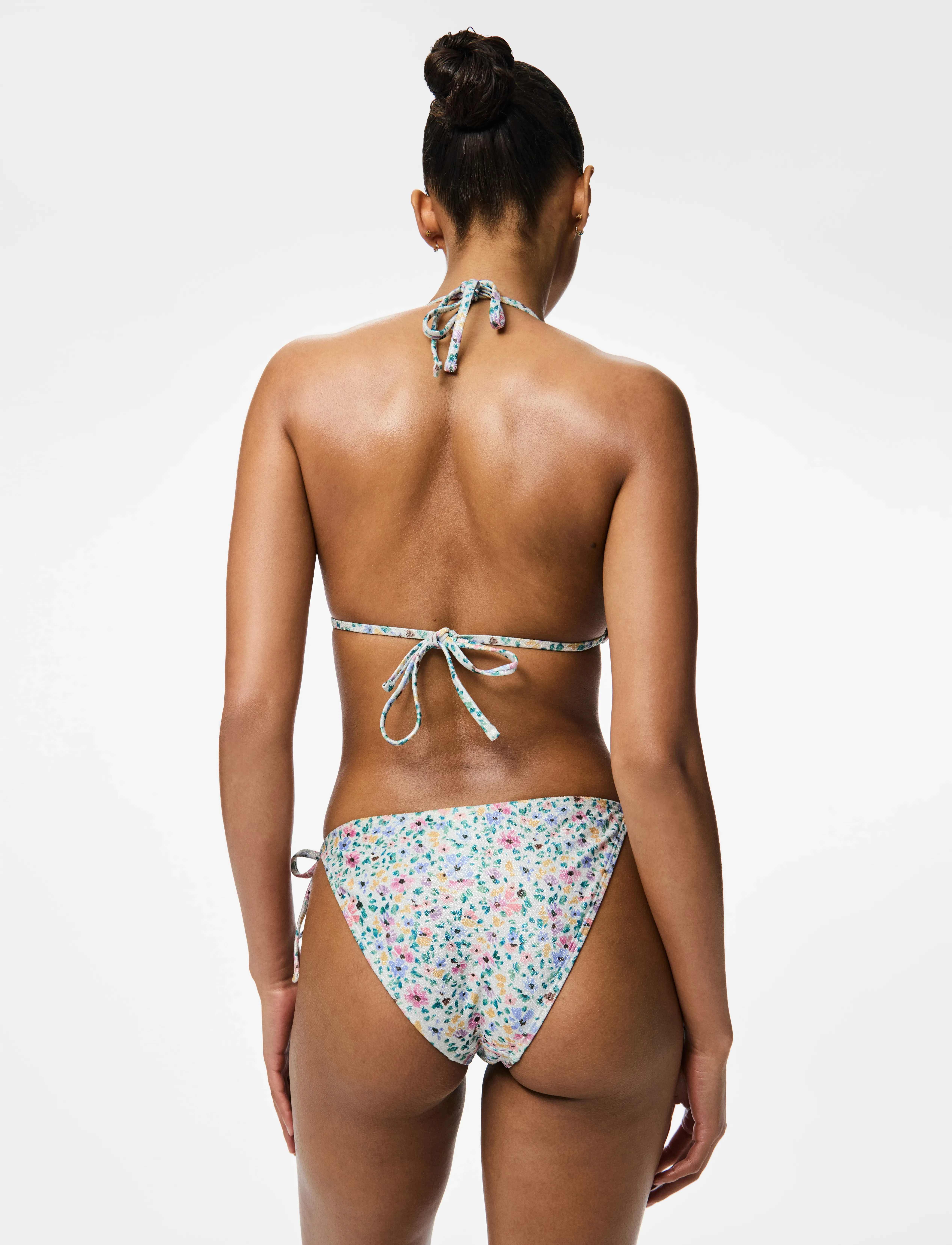 Pieces - PCASINE SHINE BIKINI TIE BRIEF SWW - side tie bikinier - eggnog - 3