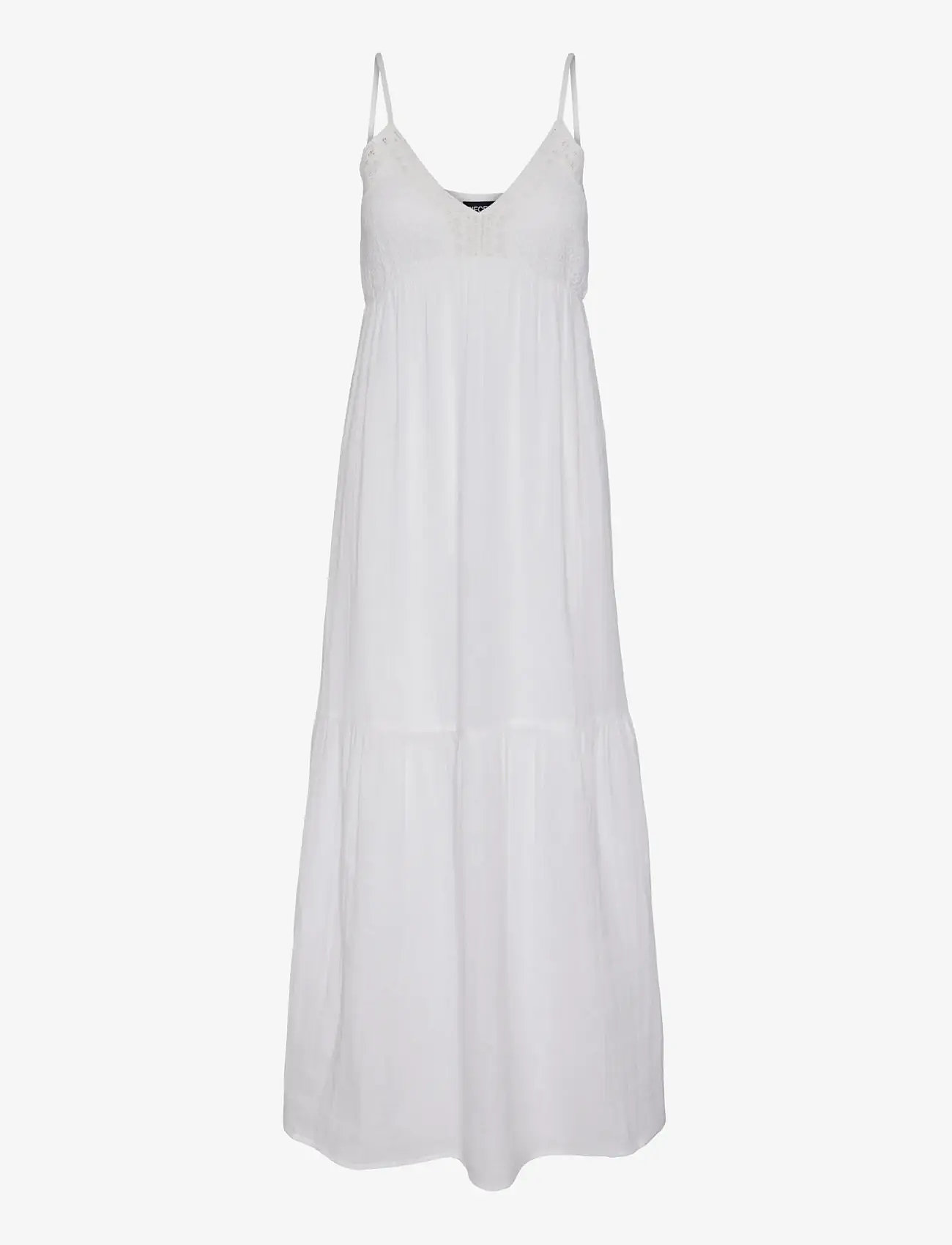 Pieces - PCASTINA STRAP MAXI DRESS JRS SWW BC - summer dresses - cloud dancer - 1